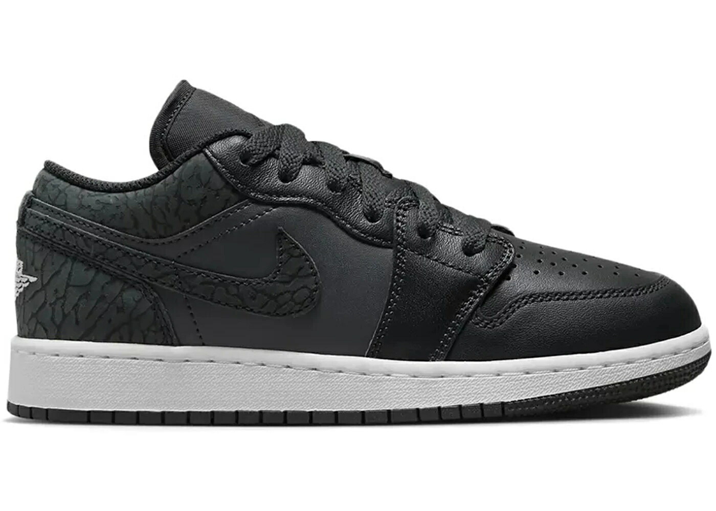 ナイキ ジョーダン 黒いこと 黒いこと エレファント 白いこと 白いこと 御坊っちゃん キッズ JORDAN 1 LOW SE BLACK ELEPHANT (GS) / OFF NOIR BLACK WHITE BLACK もの言う花 マタニティ スニーカー キッズ・ベビー・マタニティ-スニーカー-キッズファッション