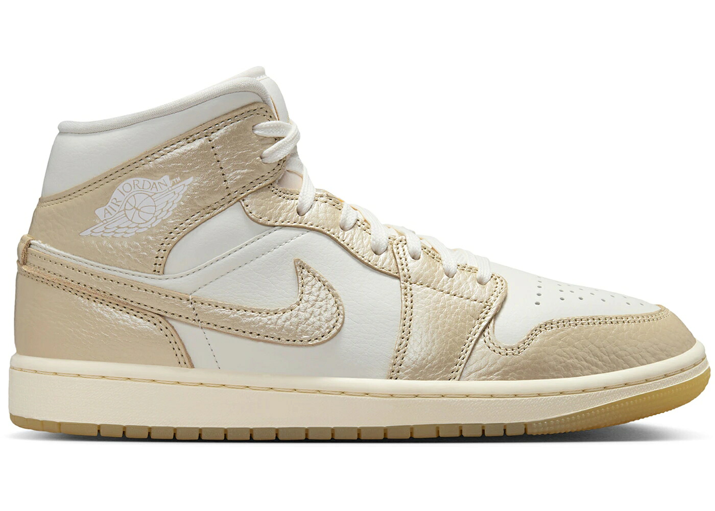 ナイキ ジョーダン ミッド 野球クラブ ゴールド 象牙色 WOMEN\u0027S スニーカー レディース JORDAN 1 MID SE METALLIC TEAM GOLD (WOMEN\u0027S) / SAIL PALE IVORY TEAM GOLD