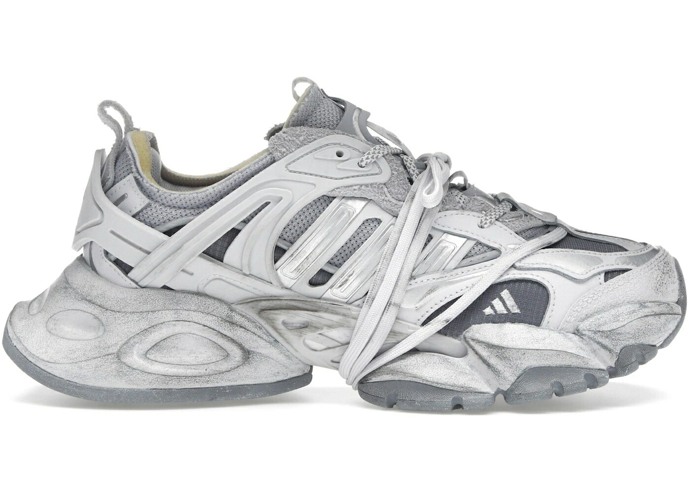 アディダス デラックス 灰色 グレー グレイ 銀色 シルバー スニーカー メンズ ADIDAS XLG RUNNER DELUXE GRAY / GRAY SILVER METALLIC