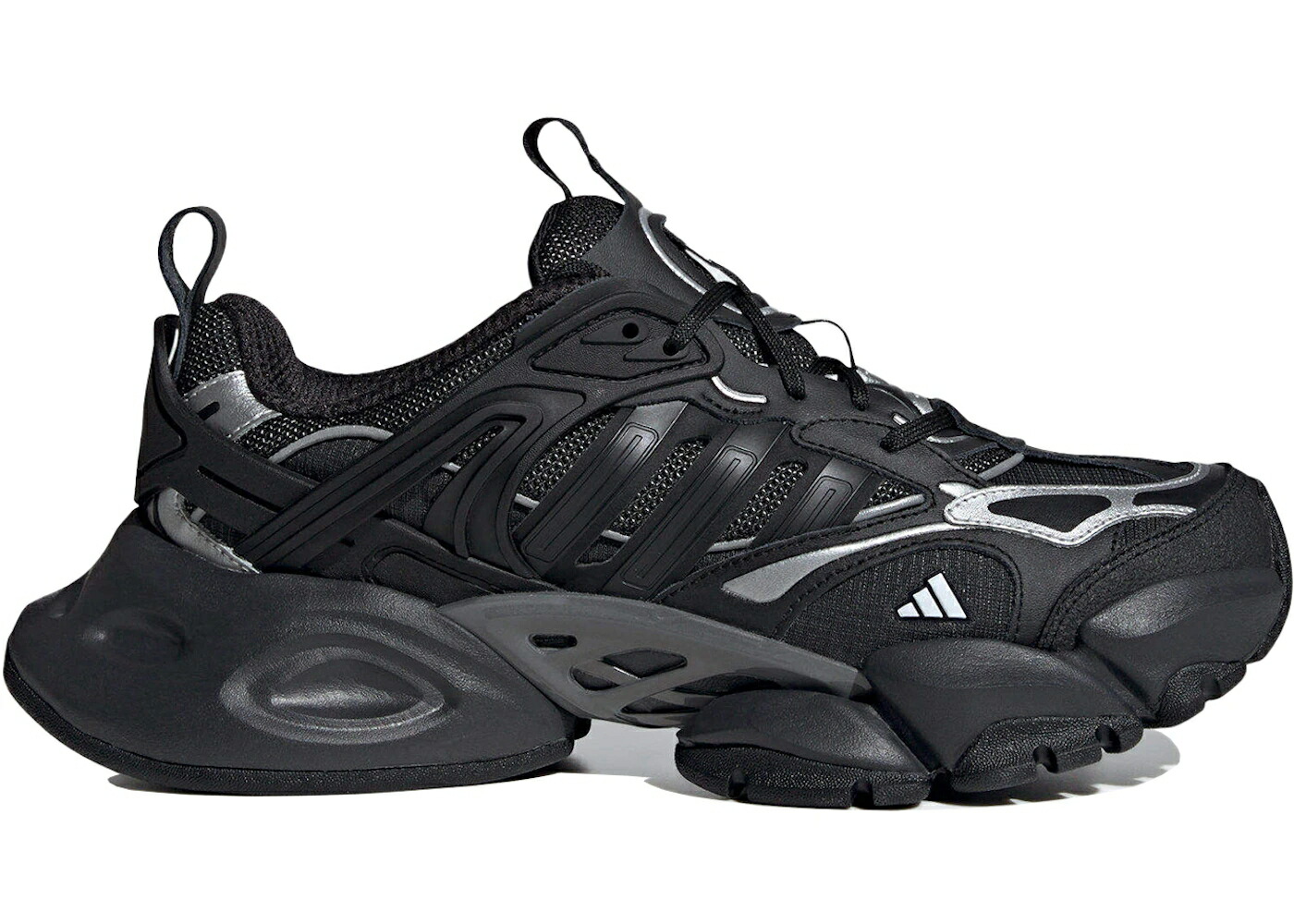 アディダス デラックス 黒色 ブラック 銀色 シルバー スニーカー メンズ ADIDAS VENTO XLG DELUXE BLACK / BLACK SILVER