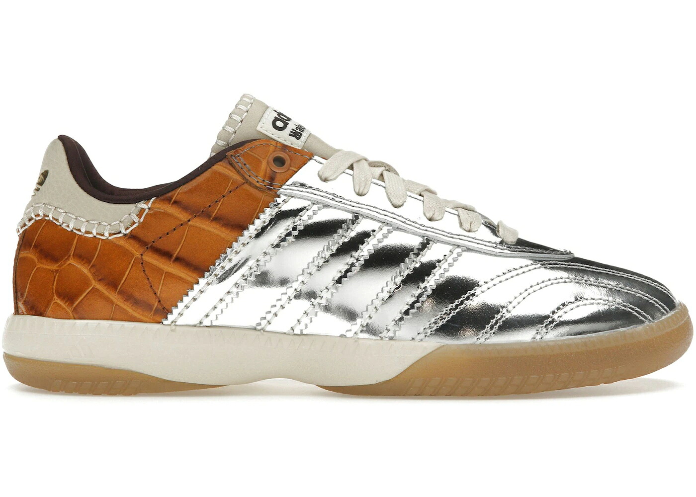 アディダス サンバ しろがね色 しろがね色 黄味がかった 黄色 スニーカー メンズ ADIDAS SAMBA MILLENNIUM WALES BONNER SILVER METALLIC YELLOW CROC / SILVER METALLIC SILVER METALLIC