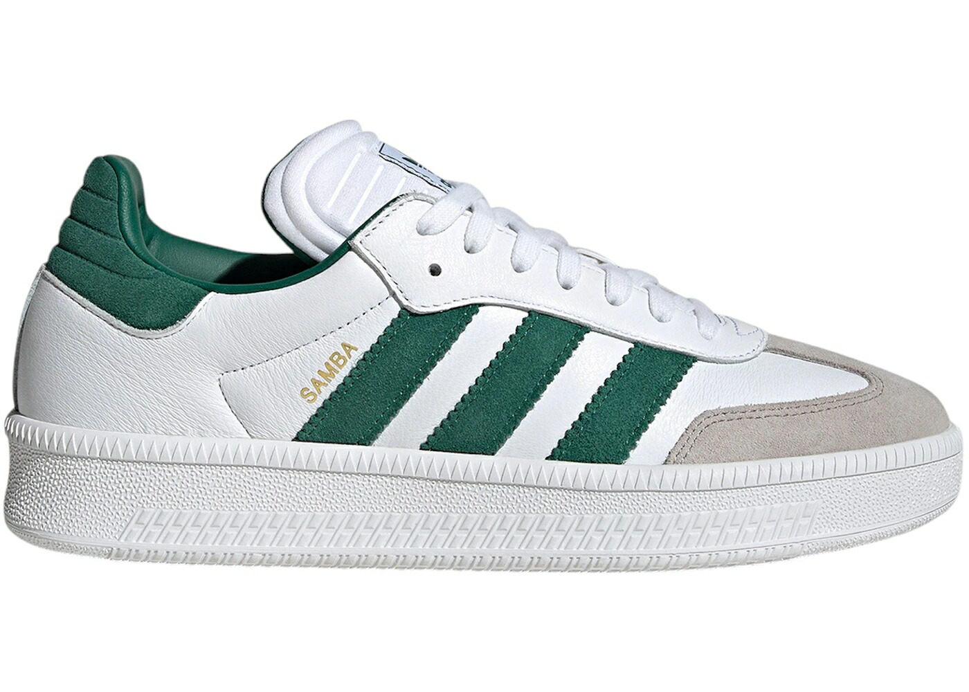 アディダス サンバ 白色 ホワイト 緑 グリーン スニーカー メンズ ADIDAS SAMBA XLG CLOUD WHITE COLLEGIATE GREEN CLEAR GRANITE / CLOUD WHITE COLLEGIATE GREEN