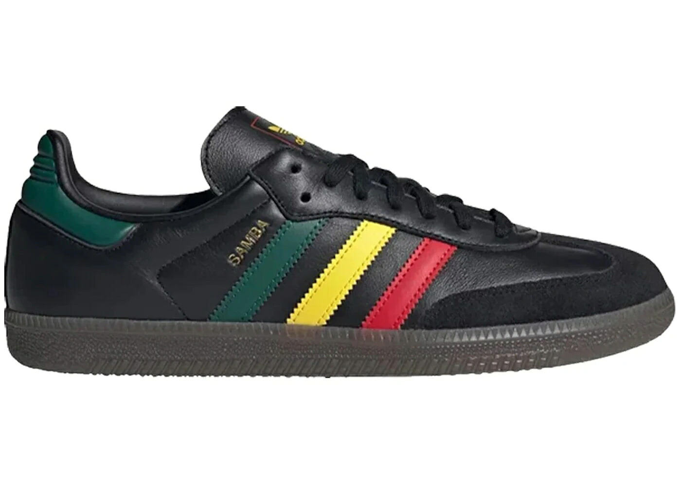 アディダス サンバ 黒色 ブラック コア 黄色 イエロー スニーカー メンズ ADIDAS SAMBA OG BLACK RASTA / CORE BLACK YELLOW COLLEGIATE