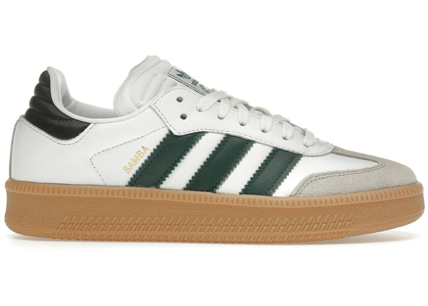 アディダス サンバ 白いこと 白いこと 緑 緑であること スニーカー メンズ ADIDAS SAMBA XLG CLOUD WHITE COLLEGIATE GREEN / CLOUD WHITE COLLEGIATE GREEN