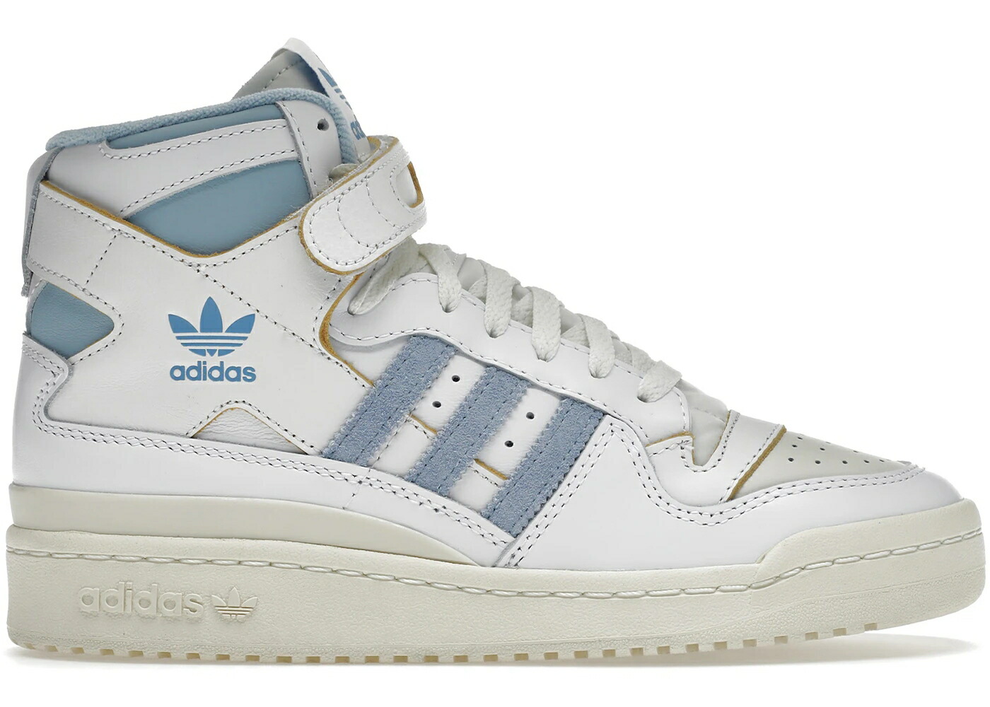 アディダス フォーラム ハイ 白色 ホワイト 青色 ブルー スニーカー メンズ ADIDAS FORUM 84 HIGH UNC / WHITE LIGHT BLUE