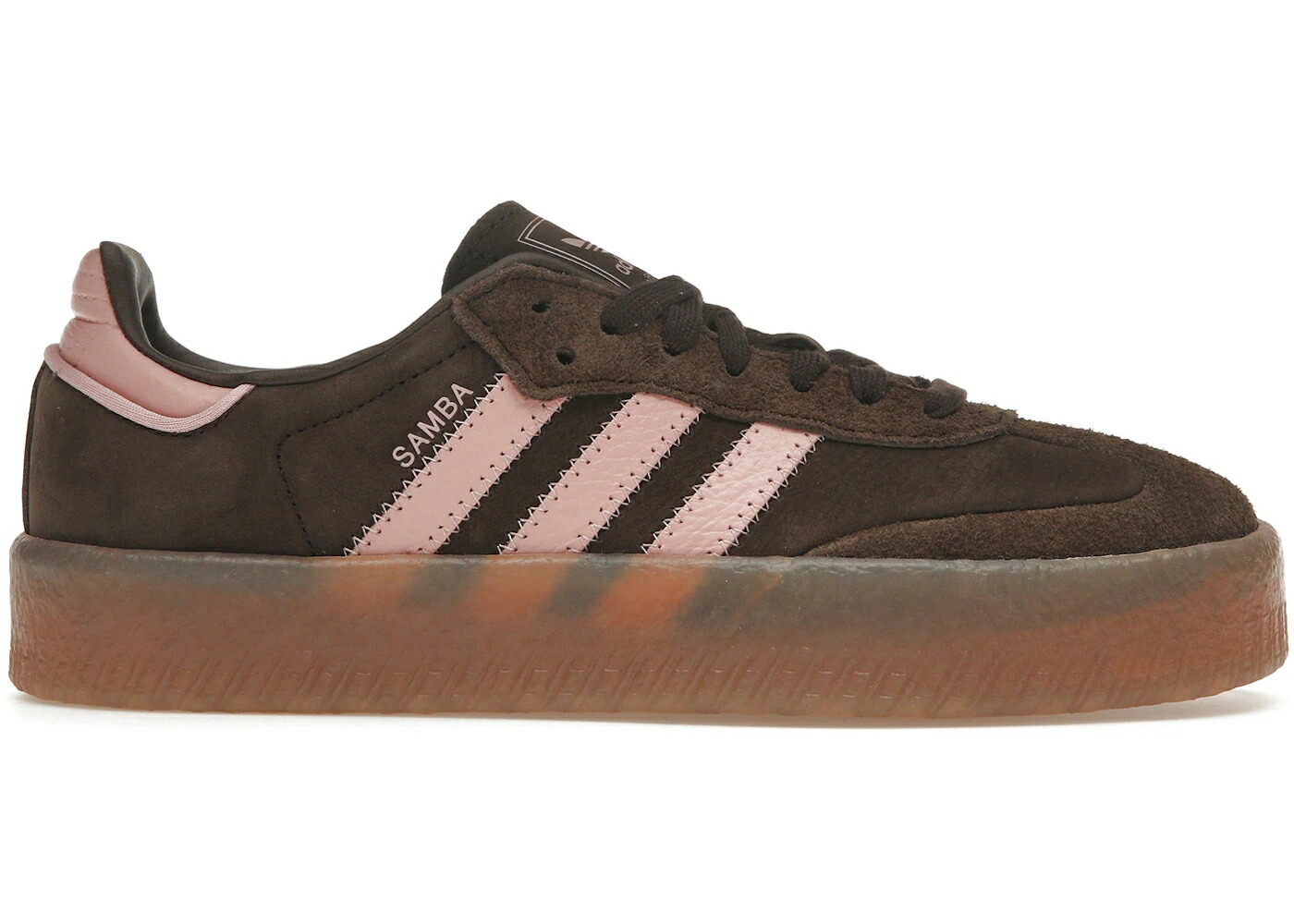 アディダス 赤銅色 赤銅色 WOMEN\u0027S スニーカー レディース ADIDAS SAMBAE DARK BROWN WONDER MAUVE (WOMEN\u0027S) / DARK BROWN WONDER MAUVE GUM