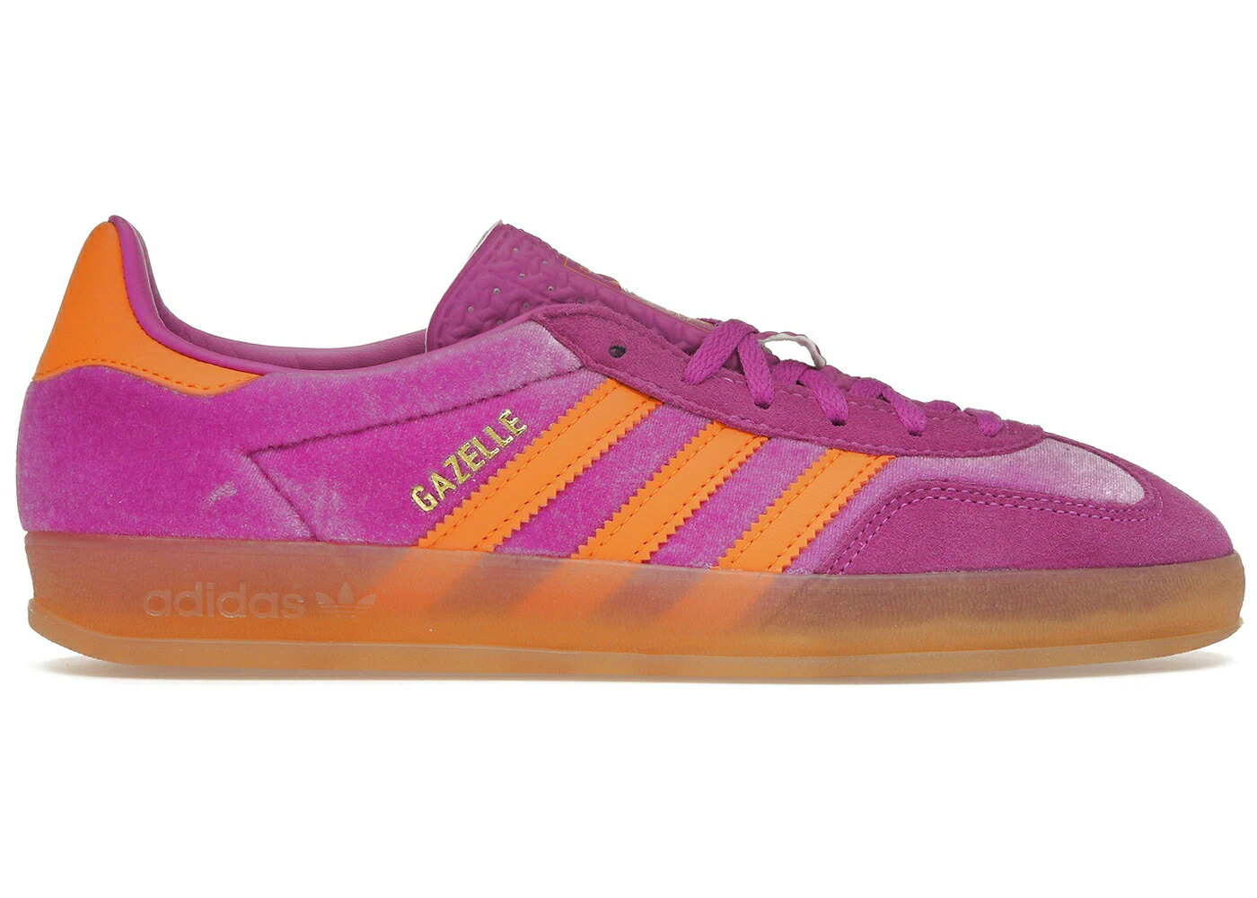 アディダス ガゼル 紫 パープル 張りさける 橙 オレンジ色 WOMEN\u0027S スニーカー レディース ADIDAS GAZELLE INDOOR PURPLE BURST VELVET (WOMEN\u0027S) / PURPLE BURST EQT ORANGE GUM