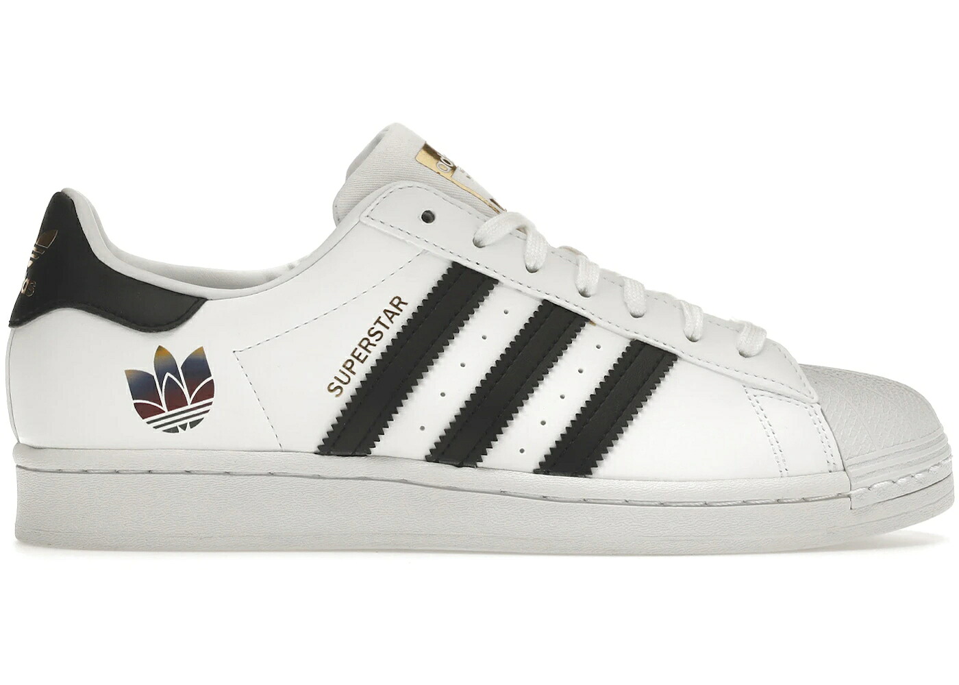 アディダス スーパースター トレフォイル 白色 ホワイト 黒色 ブラック コア ゴールド WOMEN'S スニーカー レディース ADIDAS SUPERSTAR TREFOIL WHITE BLACK (WOMEN'S) / CLOUD WHITE CORE BLACK GOLD|スニケス