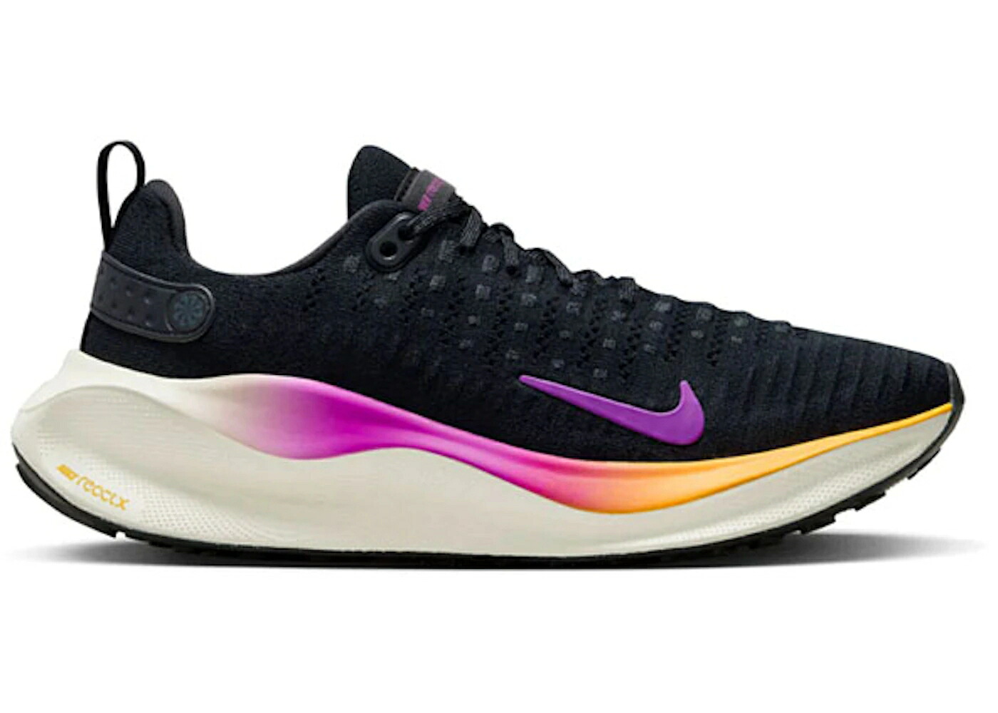 ナイキ 幽客 黒いこと 黒いこと 紫 相撲取り草 WOMEN\u0027S スニーカー レディース NIKE REACTX INFINITY RUN 4 BLACK HYPER VIOLET (WOMEN\u0027S) / BLACK ANTHRACITE COCONUT MILK