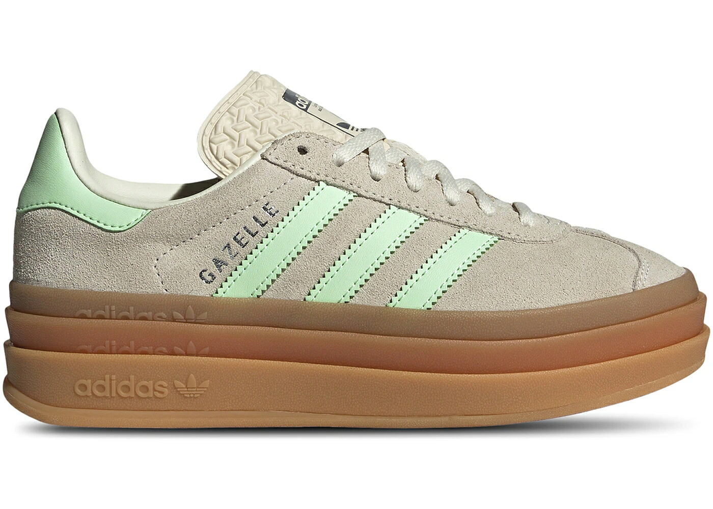 アディダス ガゼル 白色 ホワイト 緑 グリーン ジュニア キッズ ADIDAS GAZELLE BOLD WONDER WHITE SEMI GREEN SPARK (GS) / WONDER WHITE SEMI GREEN SPARK ベビー マタニティ スニーカー 28,835円