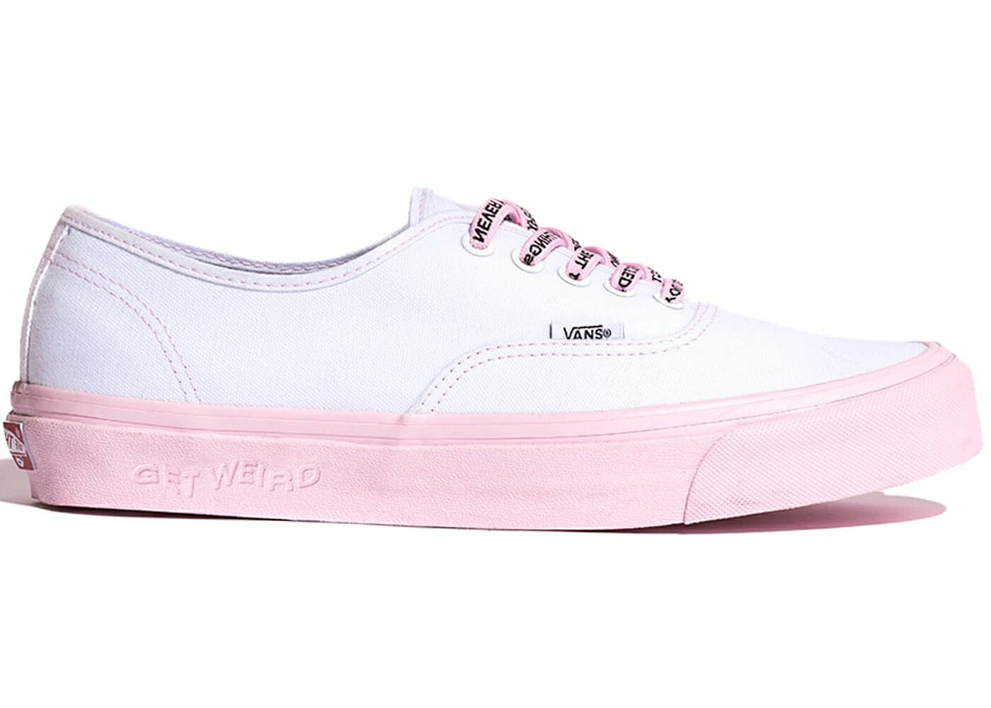ヴァンズ バンズ オーセンティック クラブ 白色 ホワイト ピンク スニーカー メンズ VANS AUTHENTIC ANTI SOCIAL CLUB GET WEIRD WHITE / WHITE PINK