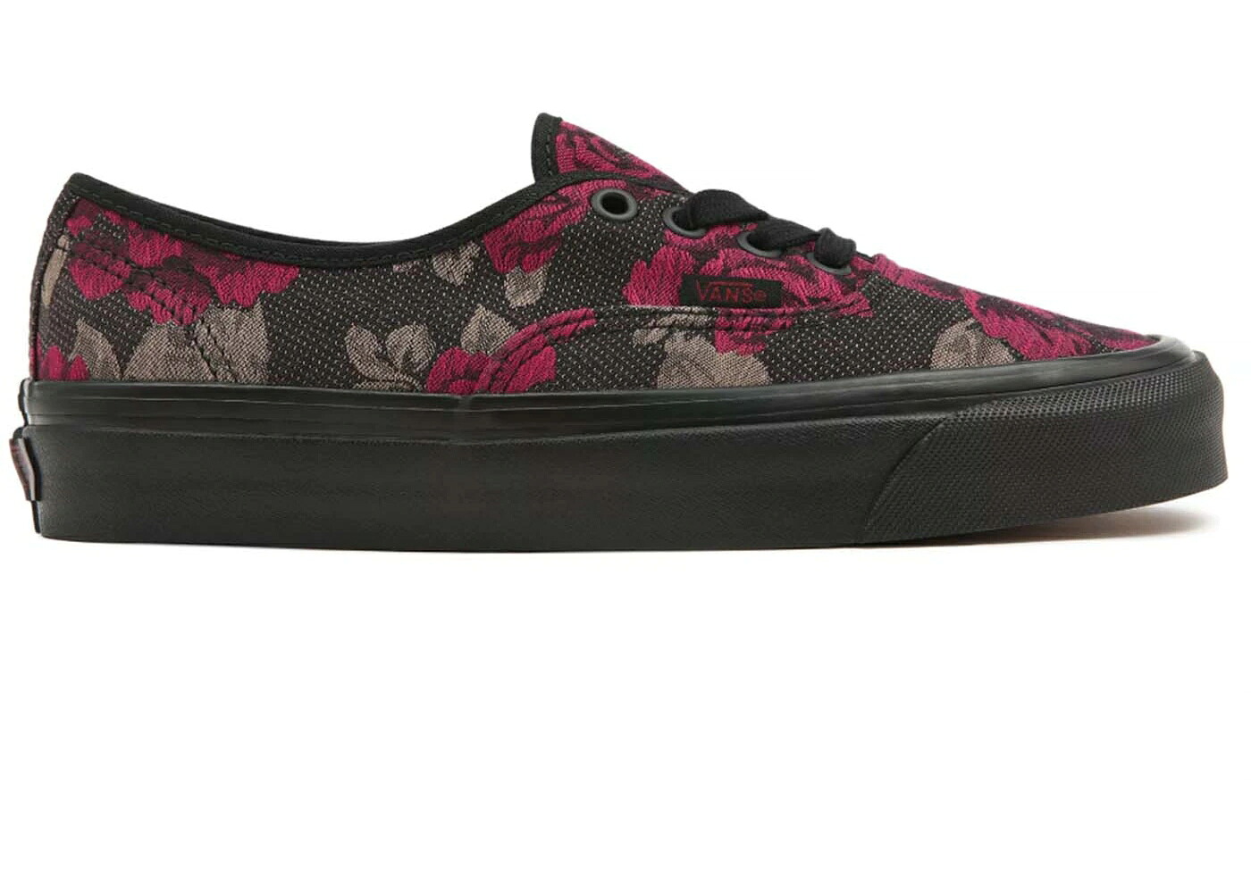 ヴァンズ バンズ オーセンティック アナハイム ファクトリー 黒色 ブラック スニーカー ユニセックス VANS UA AUTHENTIC 44 DX ANAHEIM FACTORY ROSES BLACK / ROSES BLACK メンズ|スニケス