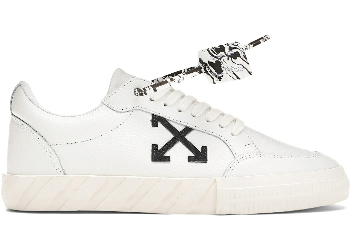 オフホワイト 白色 ホワイト 黒色 ブラック スニーカー メンズ OFF-WHITE LOW VULC WHITE IRIDESCENT / WHITE BLACK