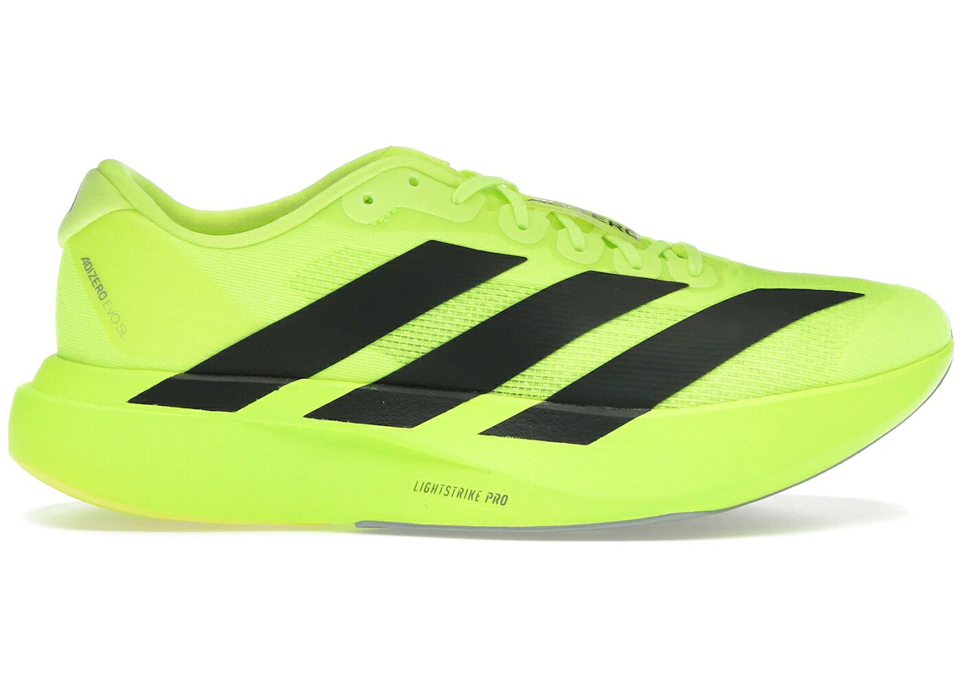 アディダス アディゼロ コア 黒色 ブラック スニーカー メンズ ADIDAS ADIZERO EVO SL LUCID LEMON / LUCID LEMON CORE BLACK METALLIC