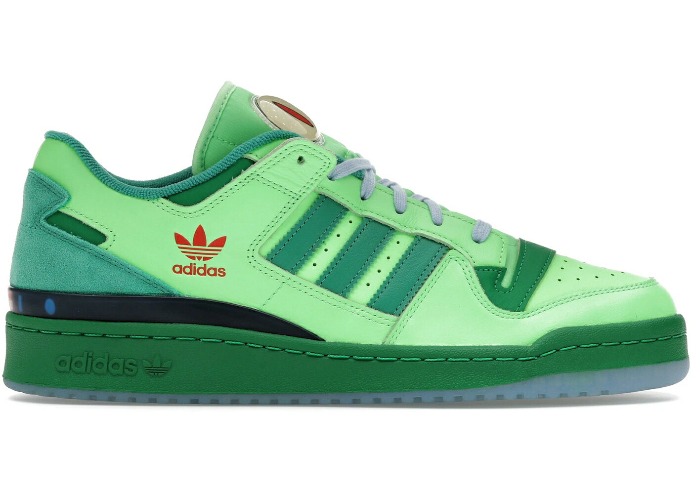 アディダス フォーラム ライム バースト 緑 グリーン コート スニーカー メンズ ADIDAS FORUM LOW THE SIMPSONS TREEHOUSE OF HORROR / LIME BURST GREEN SEMI COURT