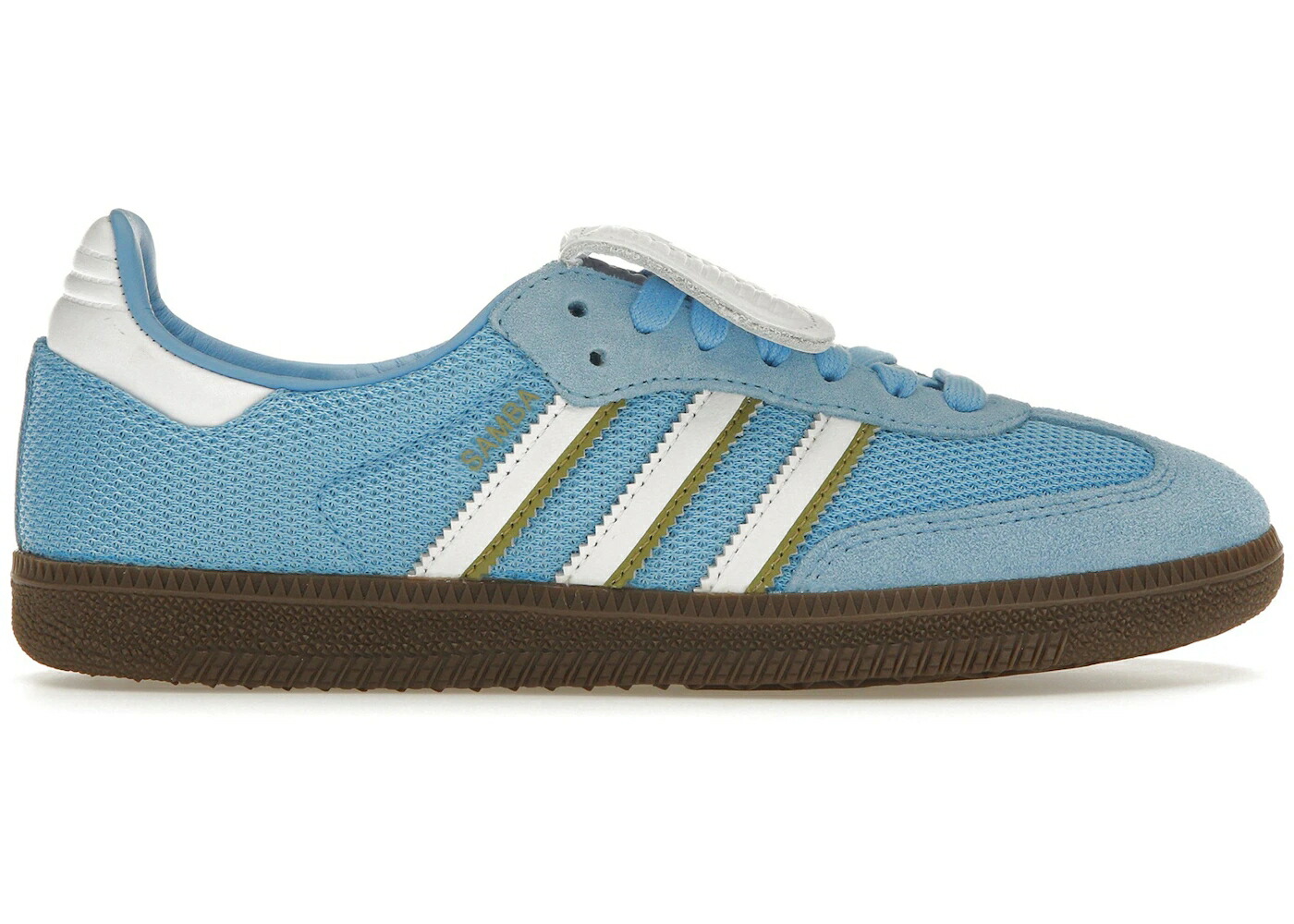 アディダス サンバ 青味 青み 張りさける 白いこと 白いこと スニーカー メンズ ADIDAS SAMBA LT SEMI BLUE BURST / SEMI BLUE BURST WHITE GUM