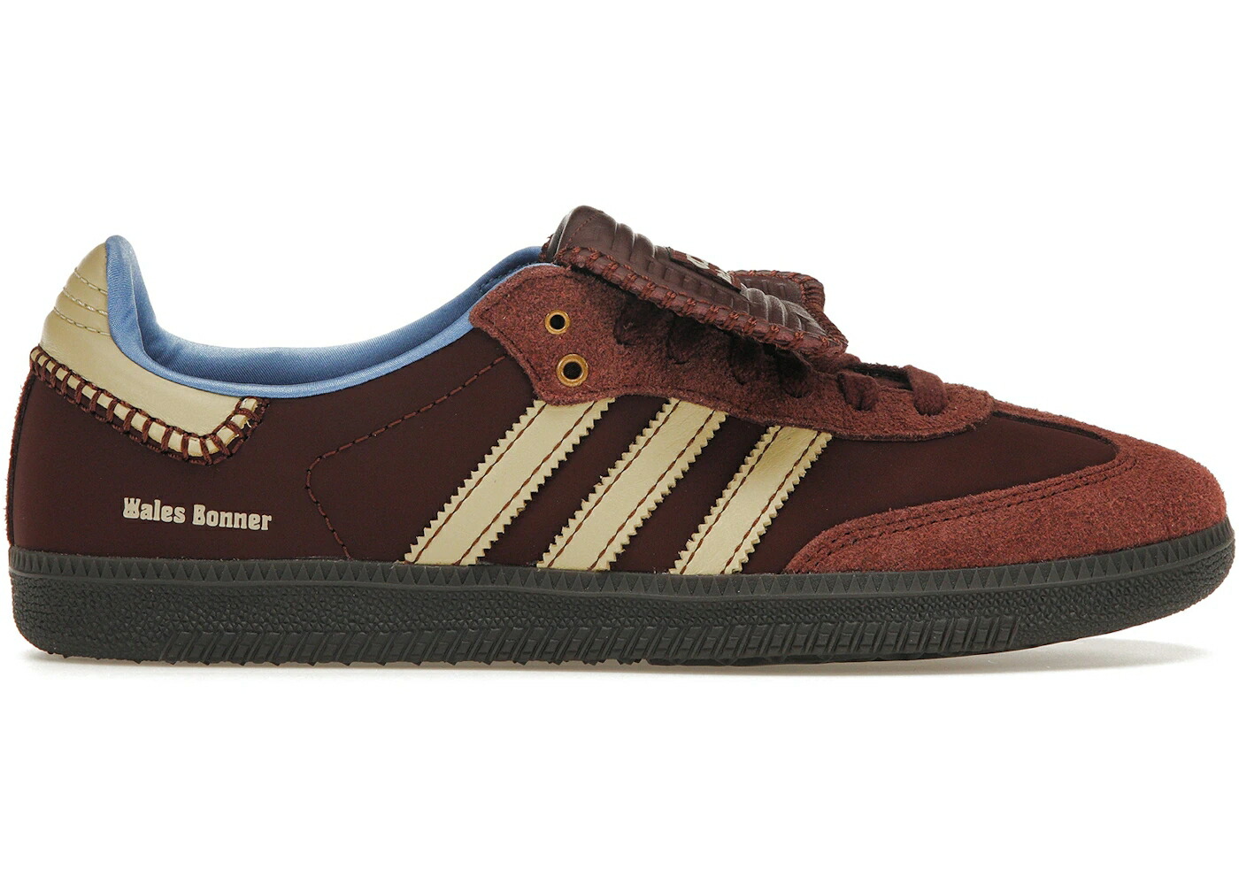 アディダス サンバ ナイロン 稲荷 赤銅色 赤銅色 ベージュ 青味 青み スニーカー メンズ ADIDAS SAMBA NYLON WALES BONNER FOX BROWN / FOX BROWN SANDY BEIGE LUCKY BLUE