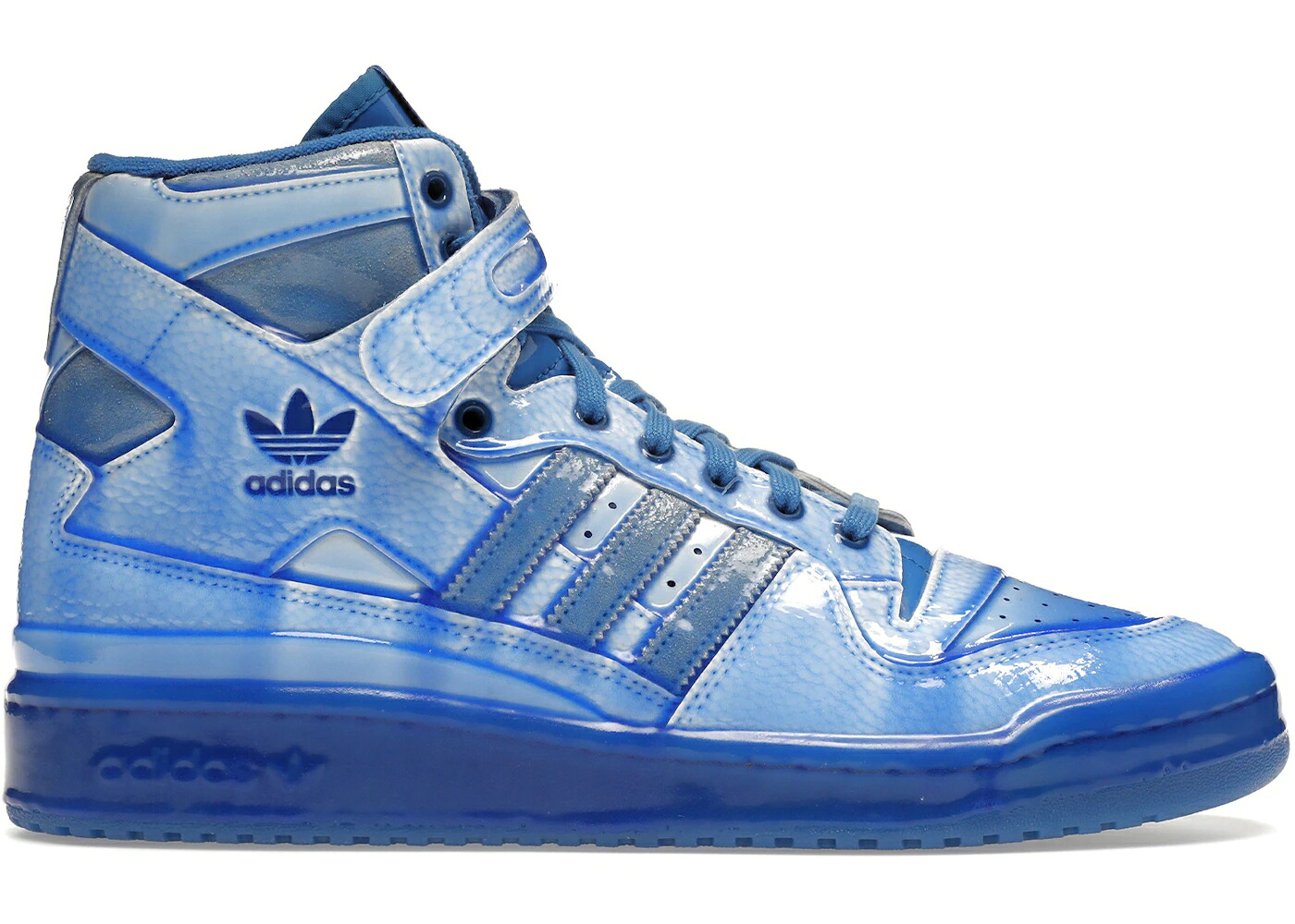 アディダス 討論会 ジェレミー 青味 青味 スニーカー メンズ ADIDAS FORUM HI JEREMY SCOTT DIPPED BLUE / BLUE DIPPED BLUE