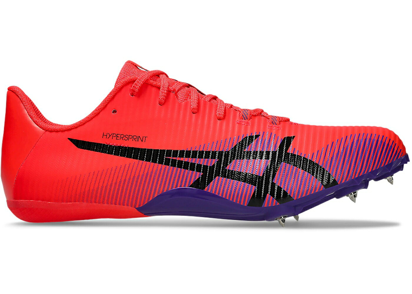 アシックス 赤 レッド 黒色 ブラック スニーカー メンズ ASICS HYPERSPRINT 8 FLASH RED BLACK / FLASH RED BLACK