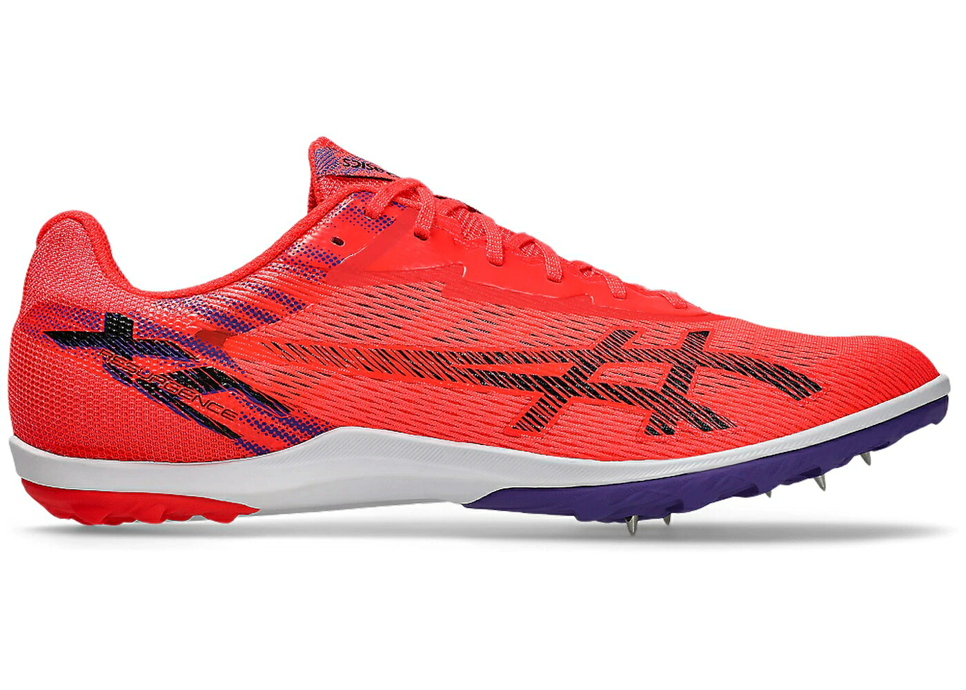 アシックス 赤 レッド 黒色 ブラック スニーカー メンズ ASICS RESURGENCE XC FLASH RED BLACK / FLASH RED BLACK