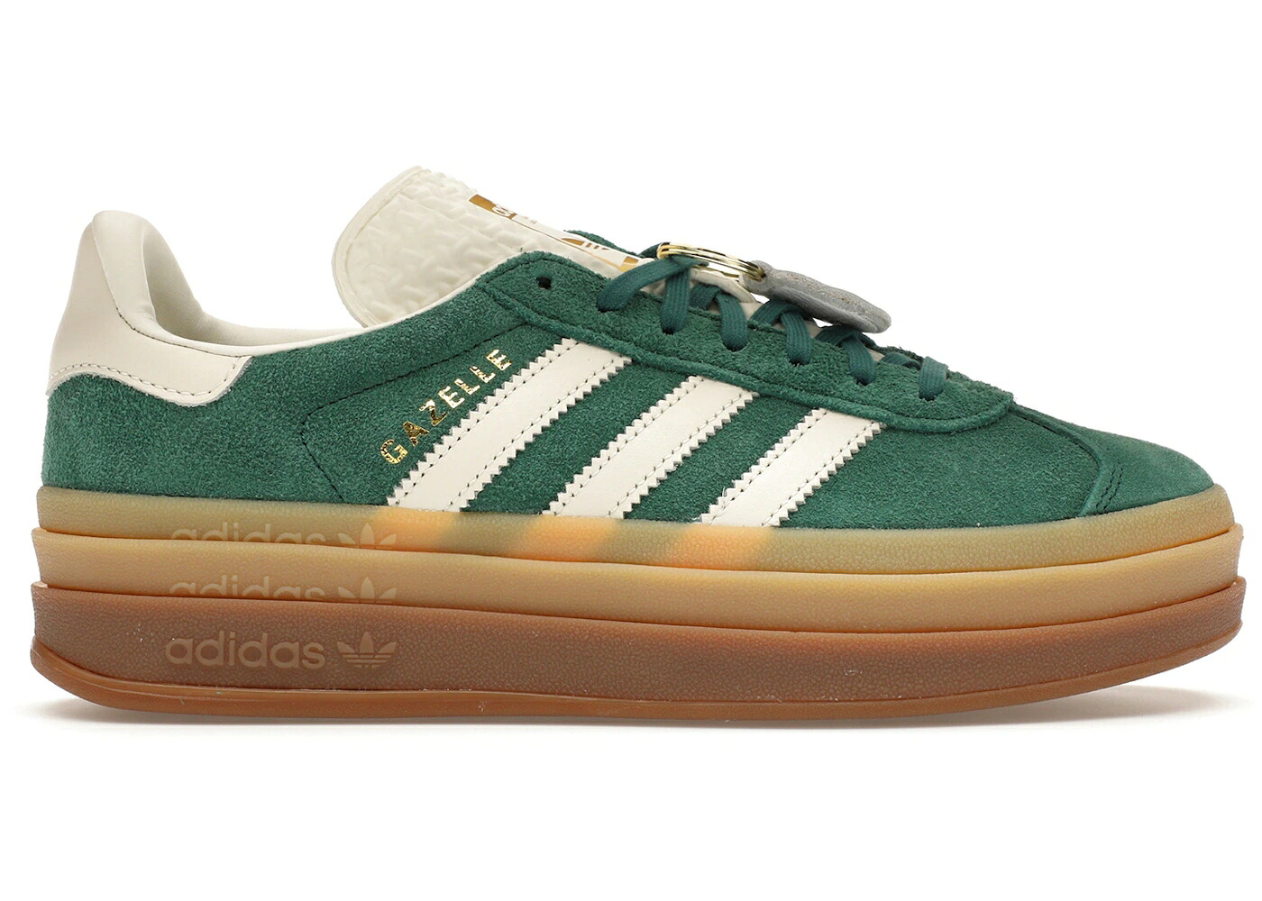アディダス ガゼル 緑 緑であること 白いこと 白いこと WOMEN\u0027S スニーカー レディース ADIDAS GAZELLE BOLD GREEN (WOMEN\u0027S) / GREEN WHITE GUM