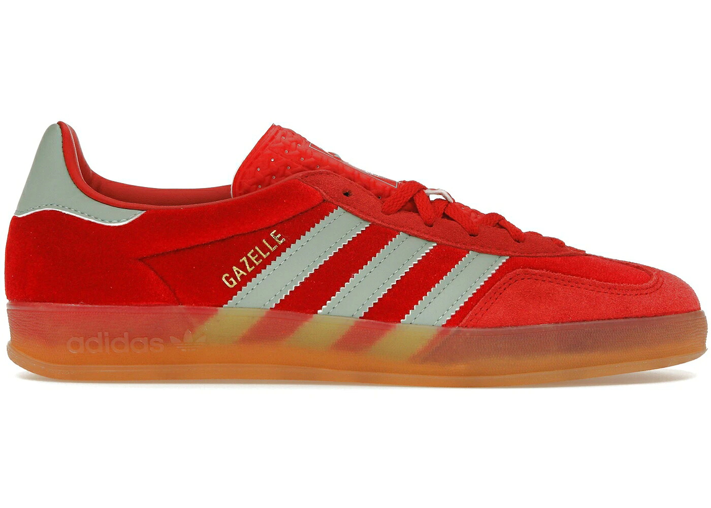 アディダス ガゼル 緑 グリーン WOMEN'S スニーカー レディース ADIDAS GAZELLE INDOOR BETTER SCARLET HAZY GREEN (WOMEN'S) / BETTER SCARLET HAZY GREEN GUM|スニケス