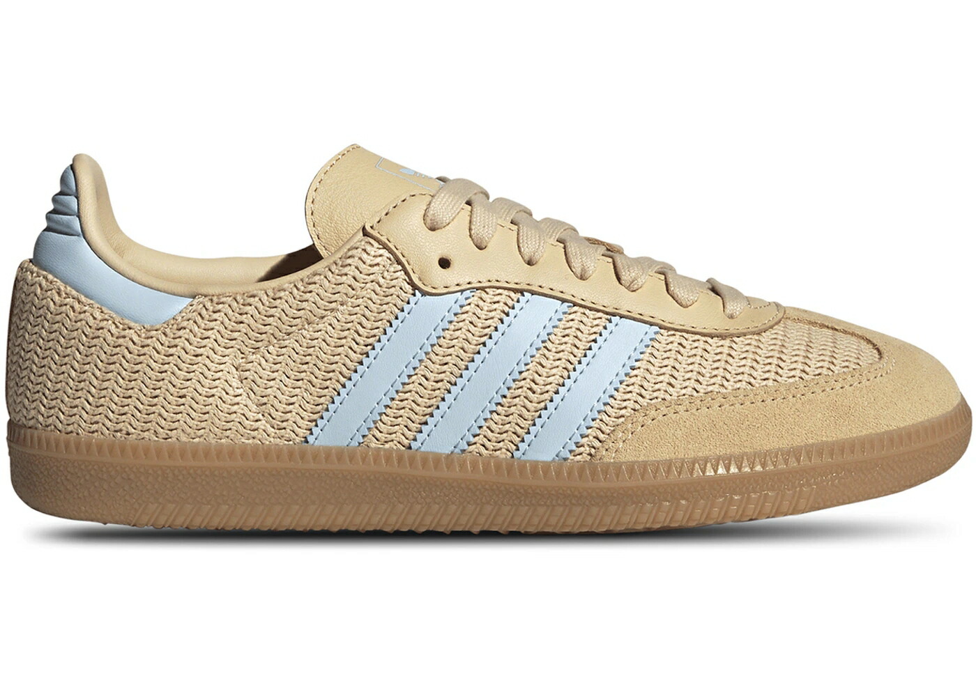 アディダス サンバ スカイ コア 黒色 ブラック 砂色 サンド WOMEN スニーカー レディース ADIDAS SAMBA OG SANDA STRATA SKY TINT (WOMEN) / CORE BLACK SAND STRATA SKY TINT