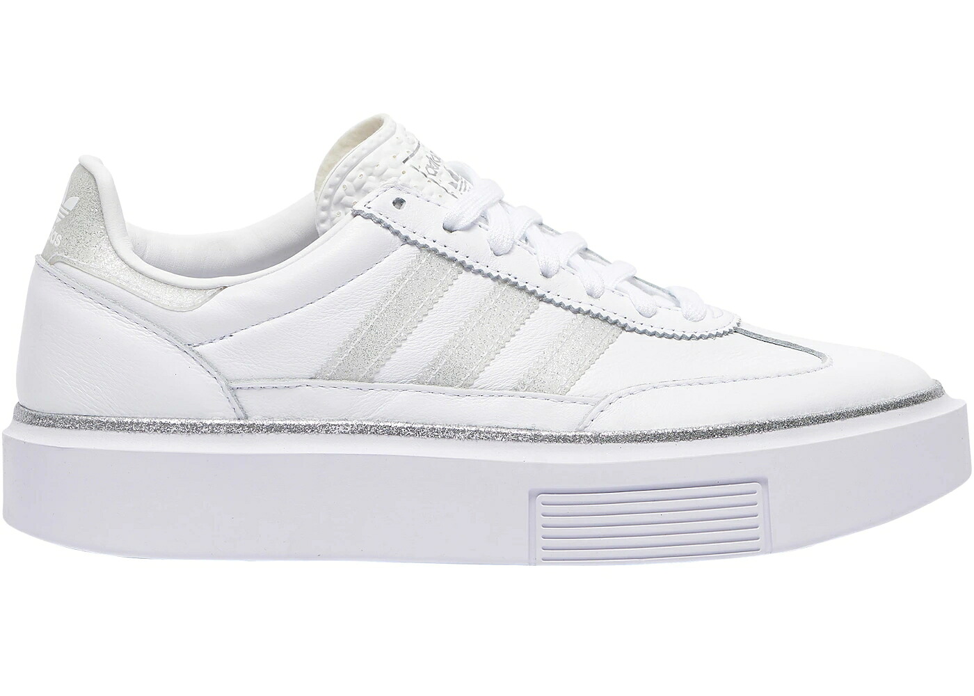 アディダス 白色 ホワイト 銀色 シルバー WOMEN'S スニーカー レディース ADIDAS SUPER SLEEK 72 WHITE GLITTER (WOMEN'S) / CLOUD WHITE SILVER METALLIC