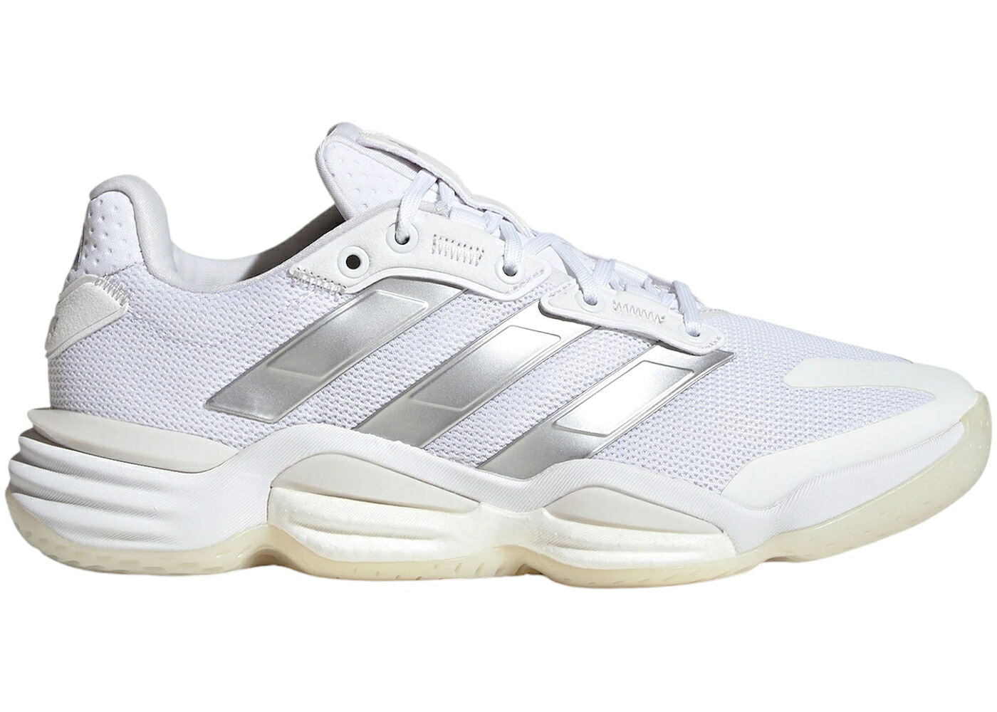 アディダス 白色 ホワイト 銀色 シルバー 灰色 グレー WOMEN'S スニーカー レディース ADIDAS STABIL 16 INDOOR CLOUD WHITE SILVER METALLIC GREY ONE (WOMEN'S) / CLOUD WHITE SILVER METALLIC GREY|スニケス