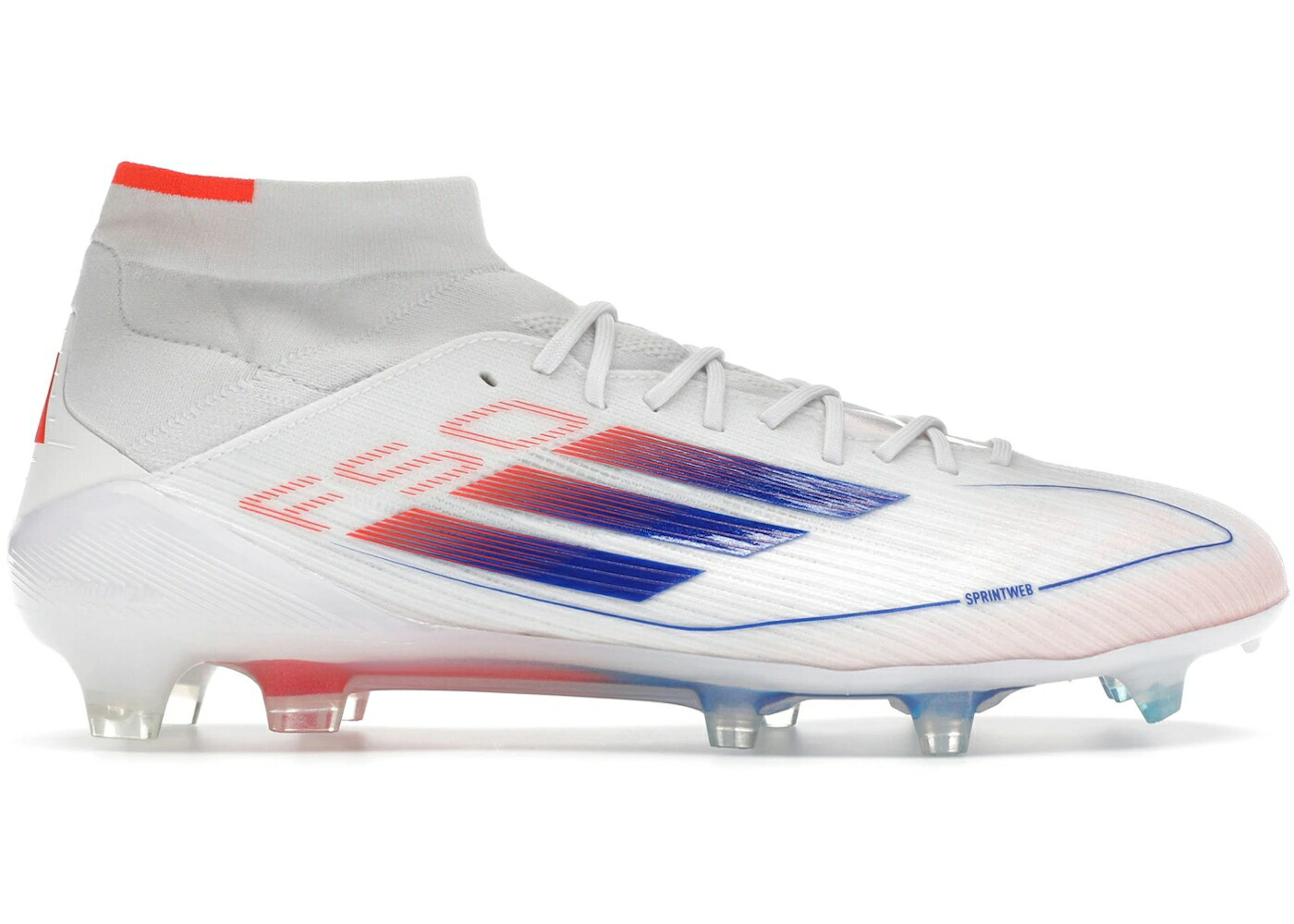 アディダス エリート ミッド 白色 ホワイト 青色 ブルー 赤 レッド WOMEN'S スニーカー レディース ADIDAS F50 ELITE MID FG CLOUD WHITE LUCID BLUE SOLAR RED (WOMEN'S) / CLOUD WHITE LUCID BLUE SOLAR RED