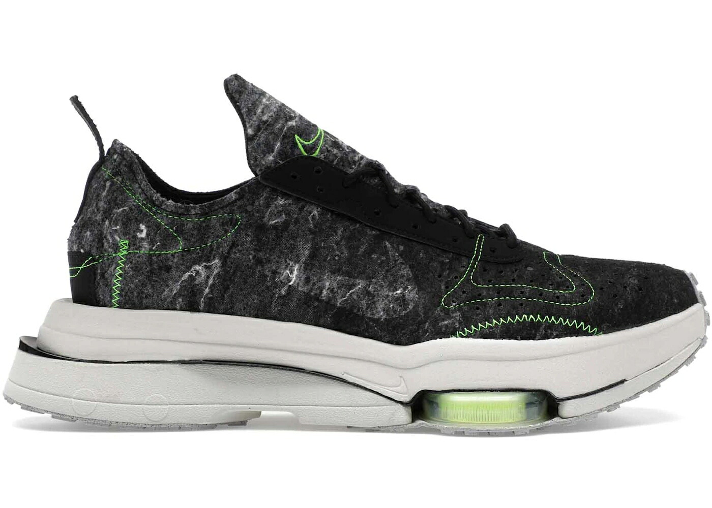 ナイキ 望遠レンズ 黒いこと 黒いこと 緑 緑であること スニーカー メンズ NIKE AIR ZOOM TYPE M2Z2 BLACK ELECTRIC GREEN / BLACK ELECTRIC GREEN LIGHT BONE