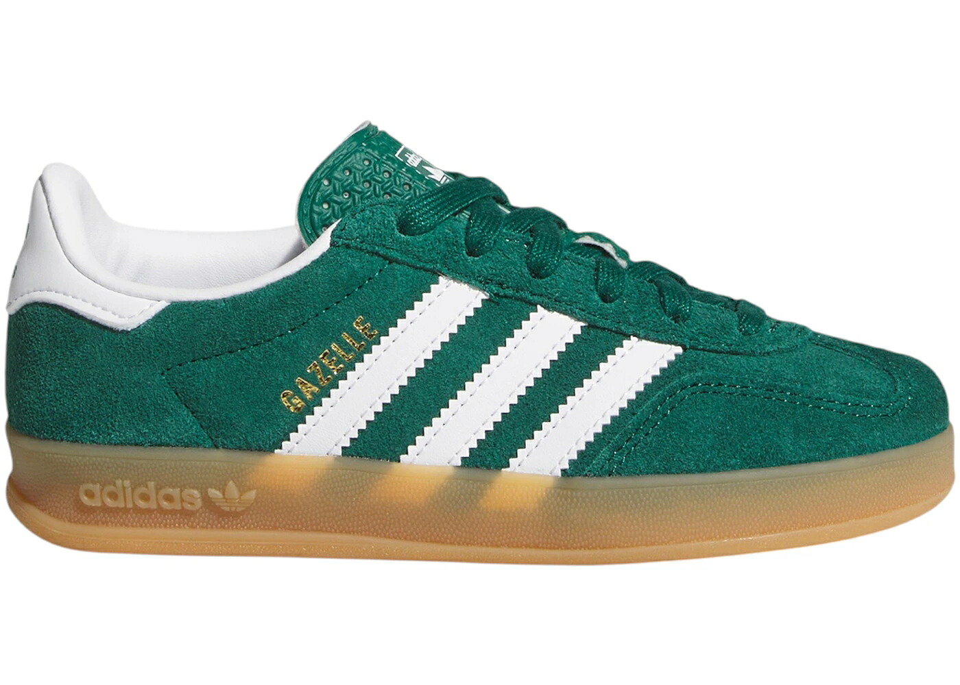 アディダス ガゼル 緑 緑であること 白いこと 白いこと 御坊っちゃん キッズ ADIDAS GAZELLE INDOOR COLLEGIATE GREEN WHITE GUM (なおなお書き) / COLLEGIATE GREEN CLOUD WHITE GUM もの言う花 マタニティ スニーカー