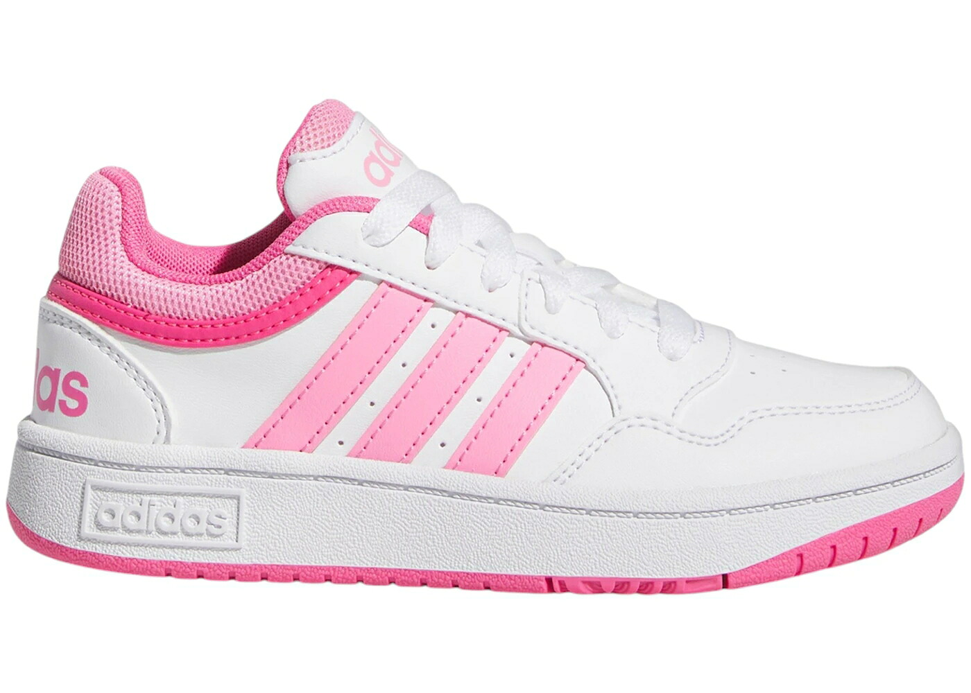 アディダス 白色 ホワイト ピンク マジェンタ ジュニア キッズ ADIDAS HOOPS CLOUD WHITE BLISS PINK PULSE MAGENTA (GS) / CLOUD WHITE BLISS PINK PULSE ベビー マタニティ スニーカー