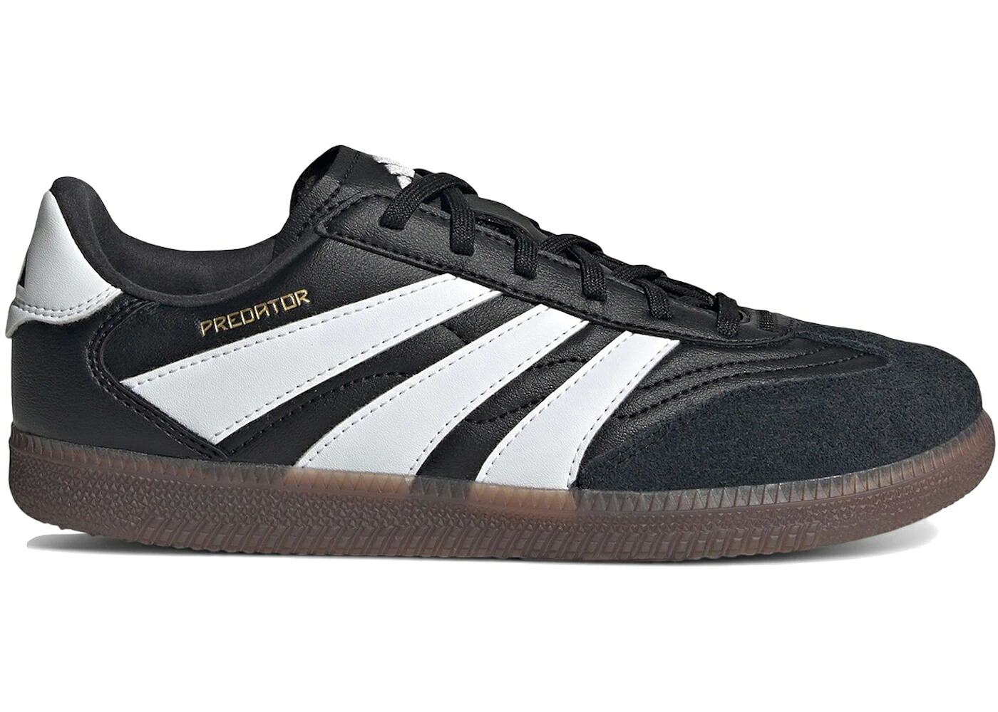 アディダス プレデター フリースタイル コア 黒色 ブラック 白色 ホワイト ゴールド ジュニア キッズ ADIDAS PREDATOR FREESTYLE INDOOR CORE BLACK CLOUD WHITE GOLD METALLIC (PS) / CORE BLACK CLOUD WHITE GOLD ベ｜スニケス