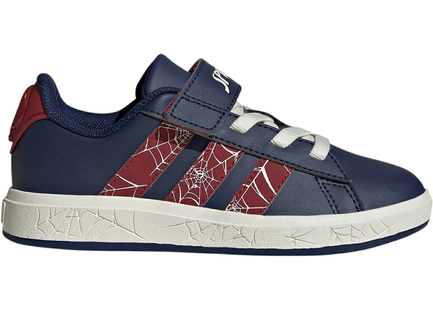 アディダス 地びた 厚地の外套 青味 青み マルーン 御坊っちゃん キッズ ADIDAS GRAND COURT MARVEL SPIDER-MAN DARK BLUE (GS) / DARK BLUE ACTIVE MAROON OFF もの言う花 マタニティ スニーカー