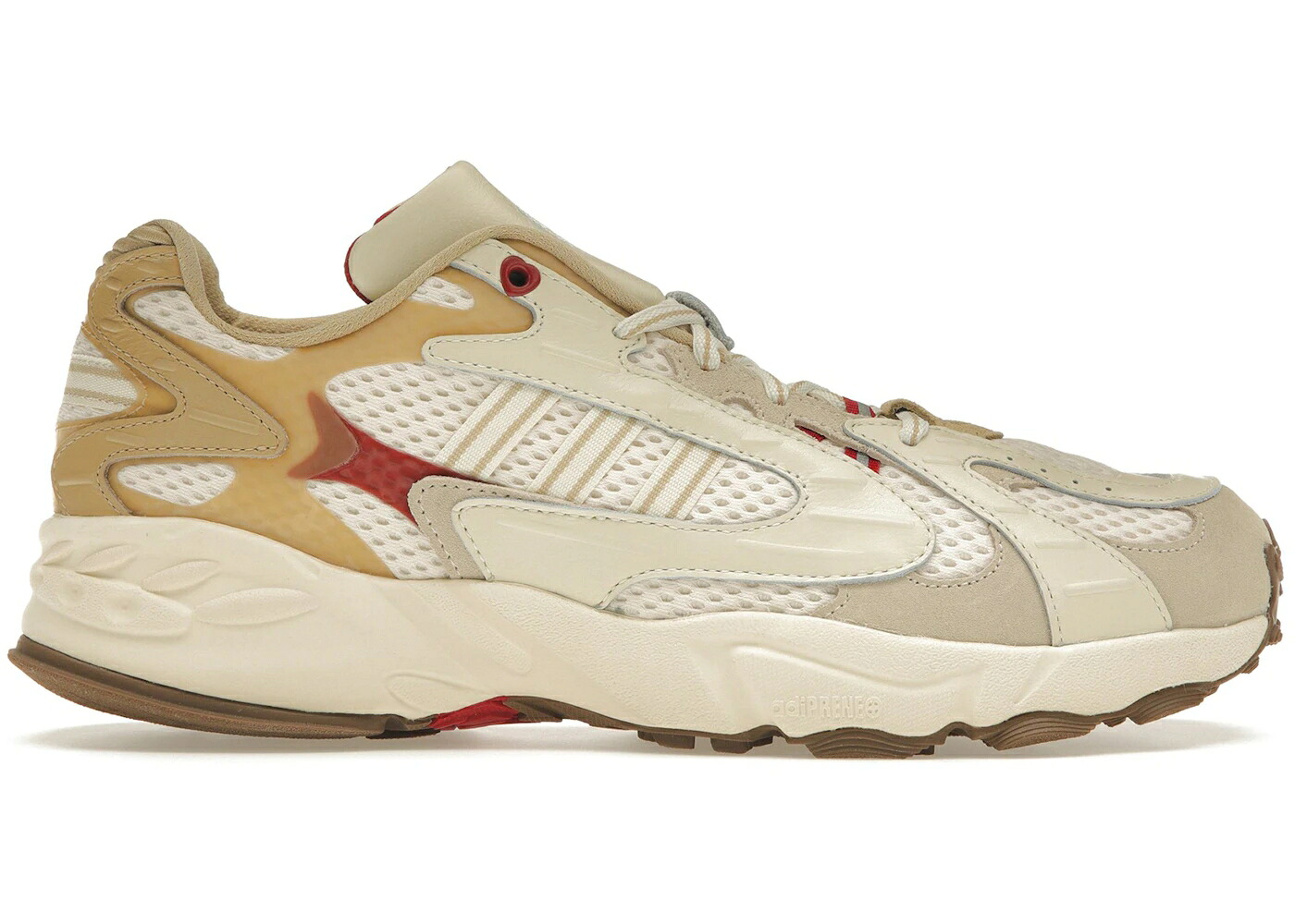 アディダス 運動場 ベージュ 白いこと 白いこと 赤 赤いこと スニーカー ユニ一発やる ADIDAS SAVAGE V4 BEYONCE IVY PARK HEART / BEIGE OFF WHITE RED GUM メンズ