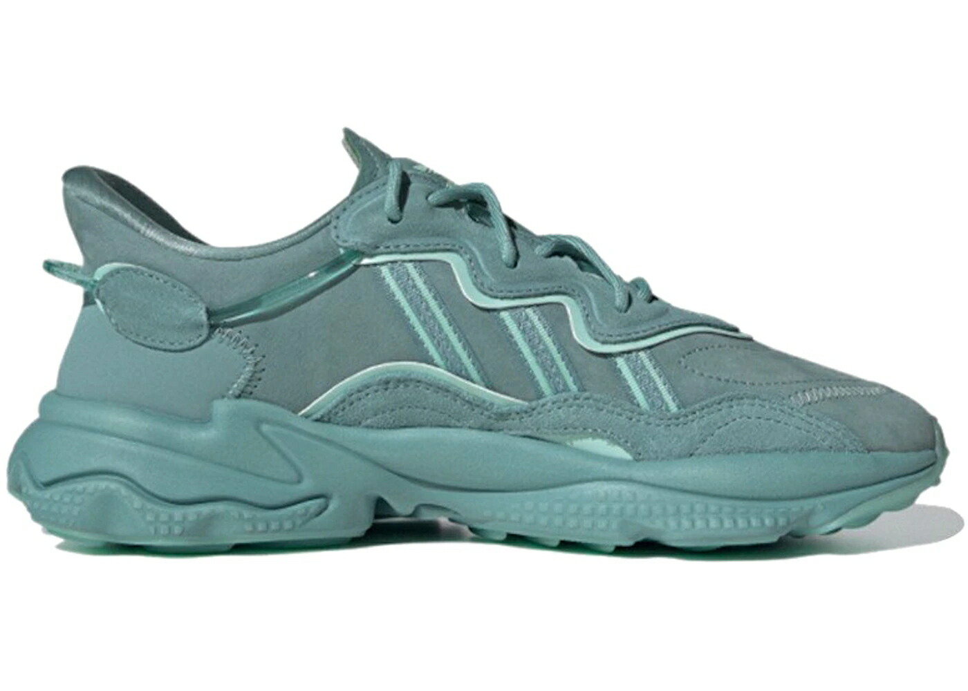 アディダス 銀色 スチール 緑 グリーン コア スニーカー ユニセックス ADIDAS OZWEEGO VAPOUR STEEL / VAPOUR STEEL BLUSH GREEN CORE メンズ