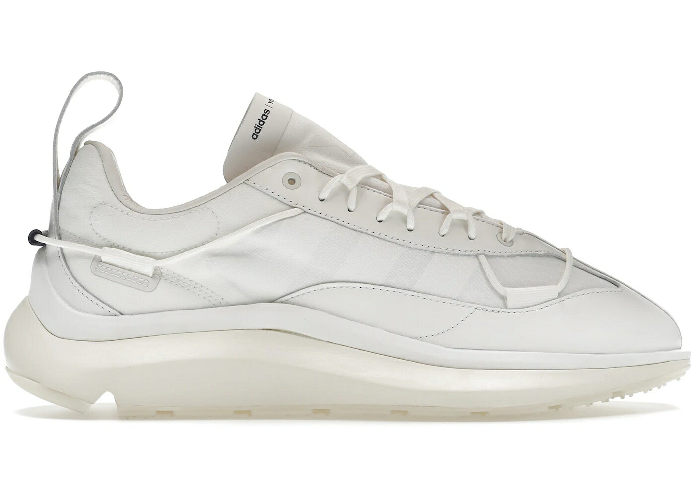 アディダス ラン 白色 ホワイト 黒色 ブラック スニーカー ユニセックス ADIDAS Y-3 SHIKU RUN CHALK WHITE BLACK / CHALK WHITE CHALK WHITE BLACK メンズ|スニケス