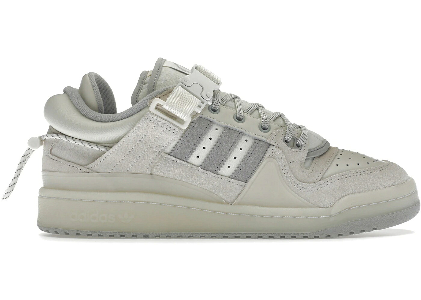 アディダス 討論会 バックル 白いこと 白いこと スニーカー メンズ ADIDAS FORUM BUCKLE LOW BAD BUNNY LAST / CLOUD WHITE CLEAR ONIX CHALK メンズ靴-靴-スニーカー