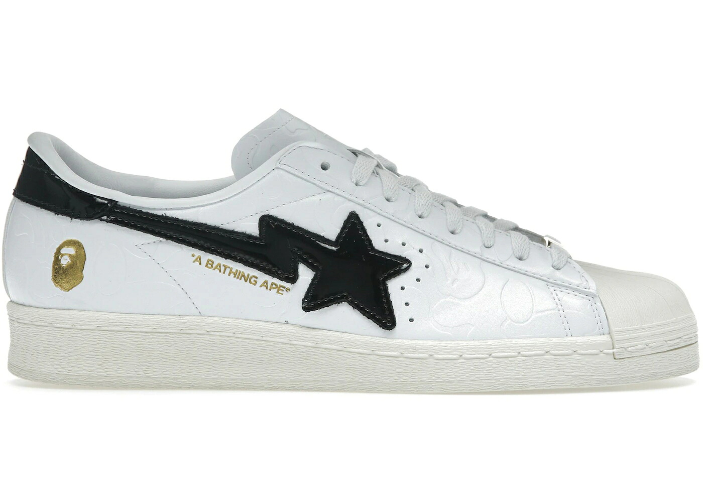 アディダス はやりっ児 ビンテージ ヴィンテージ 白いこと 白いこと 黒いこと 黒いこと スニーカー メンズ ADIDAS SUPERSTAR VINTAGE BAPE WHITE BLACK / WHITE BLACK