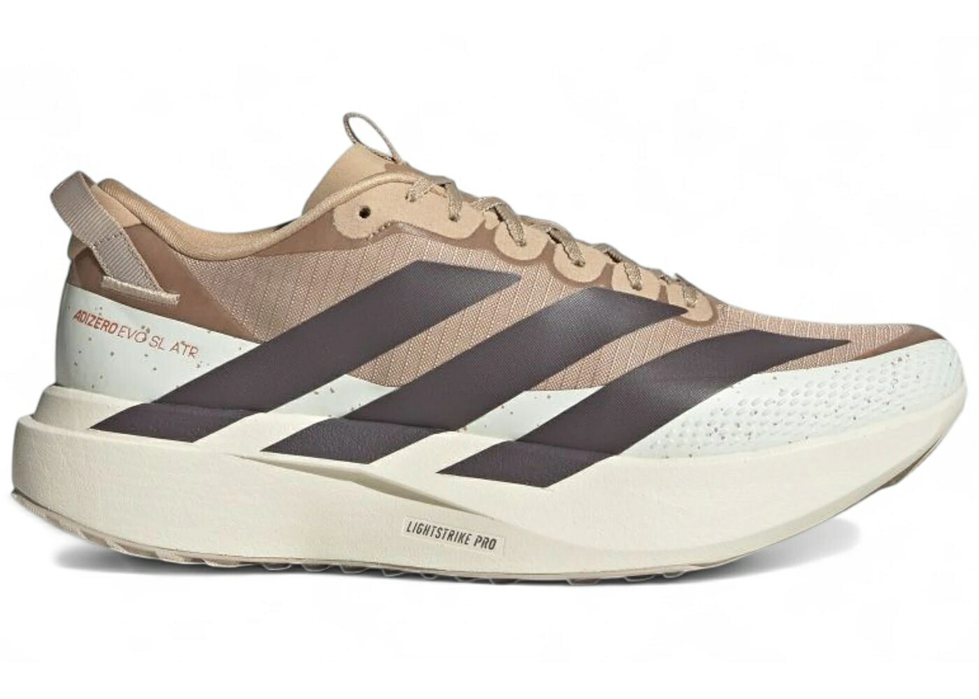 アディダス アディゼロ マジック ベージュ 灰色 グレー 白色 ホワイト スニーカー メンズ ADIDAS ADIZERO EVO SL ATR MAGIC BEIGE / MAGIC BEIGE GREY THREE OFF WHITE