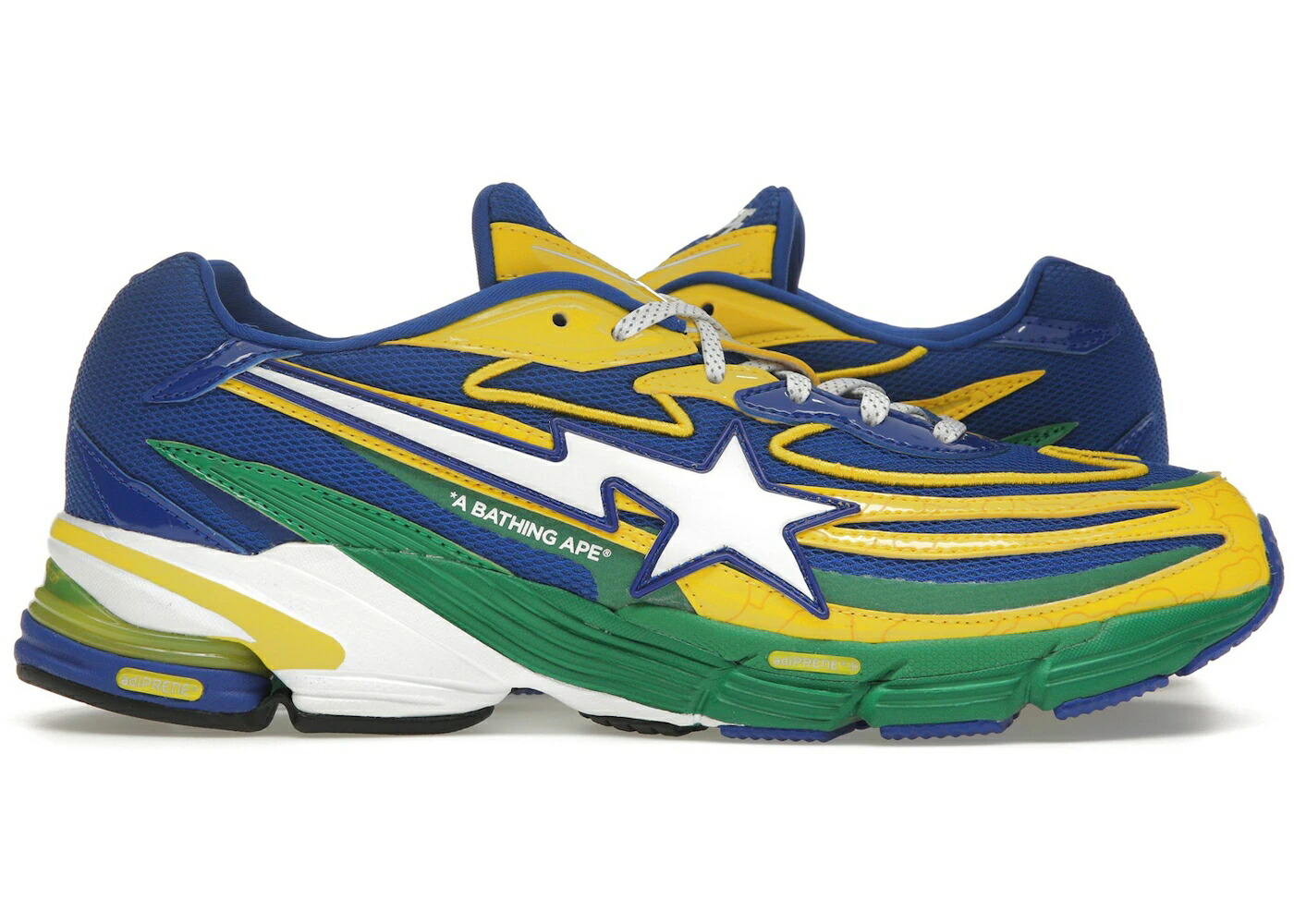アディダス 黄色 イエロー 青色 ブルー 緑 グリーン パワー スニーカー メンズ ADIDAS ORKETRO BAPE YELLOW BLUE GREEN / GREEN POWER BLUE BLUE