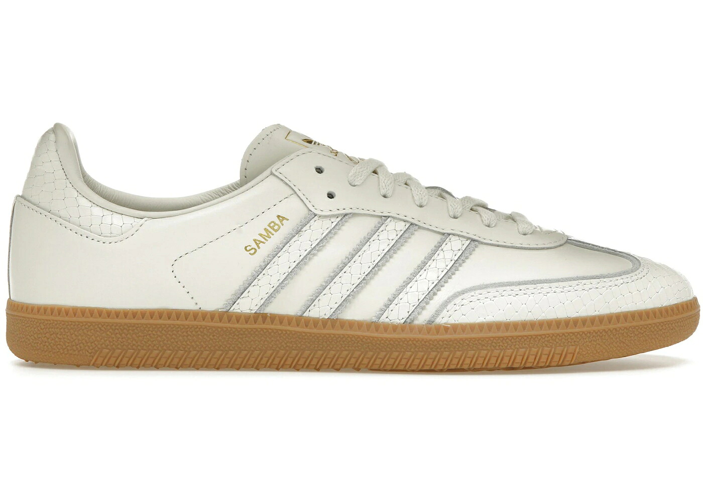 アディダス サンバ 中核グループ 白いこと 白いこと スニーカー メンズ ADIDAS SAMBA CORE WHITE SNAKESKIN / CORE WHITE CORE WHITE GUM スニーカー-靴-メンズ靴