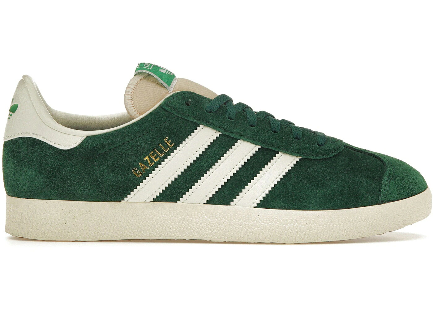 アディダス ガゼル 緑 緑であること 白いこと 白いこと 皮膚軟化剤 スニーカー メンズ ADIDAS GAZELLE FADED ARCHIVE / DARK GREEN OFF WHITE CREAM WHITE メンズ靴-スニーカー