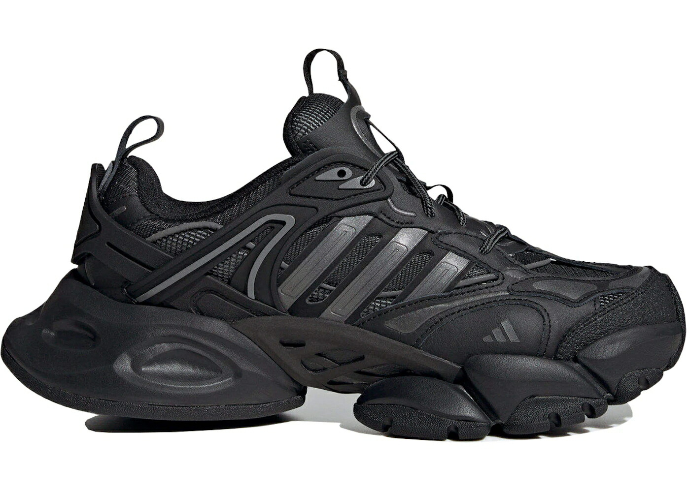アディダス デラックス 黒色 ブラック スニーカー メンズ ADIDAS XLG RUNNER DELUXE BLACK /