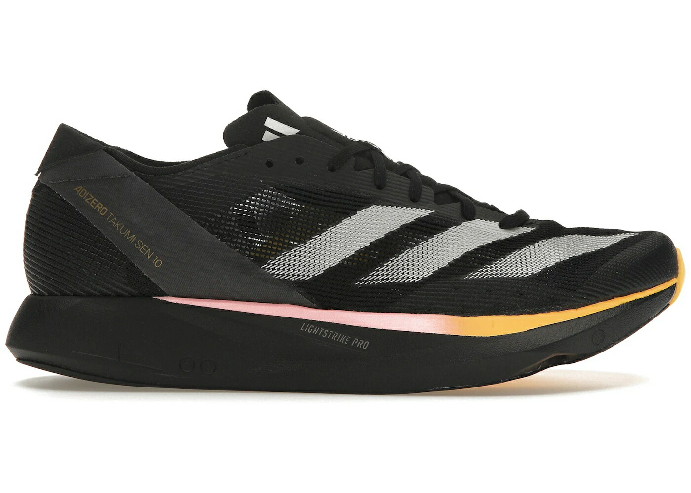 アディダス アディゼロ 黒いこと 黒いこと 中核グループ 絶無 スニーカー メンズ ADIDAS ADIZERO TAKUMI SEN 10 BLACK SPARK / CORE BLACK ZERO METALIC SPARK