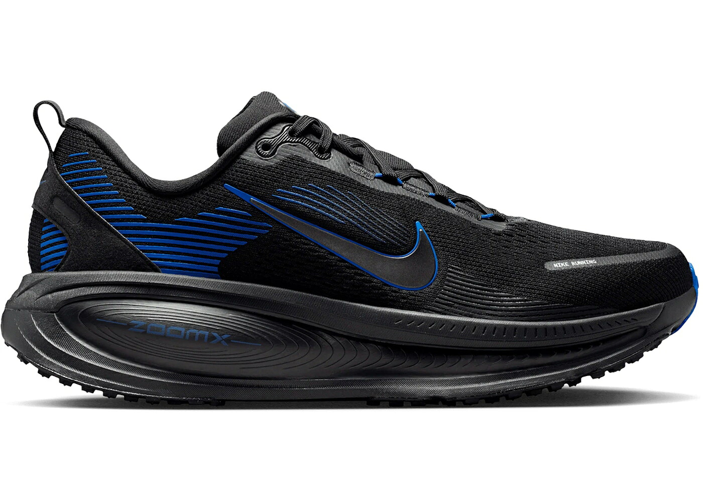 ナイキ 黒色 ブラック ゲーム ゲームロイヤル 青 ブルー スニーカー メンズ NIKE VOMERO 18 BLACK GAME ROYAL / BLACK BLACK GAME ROYAL