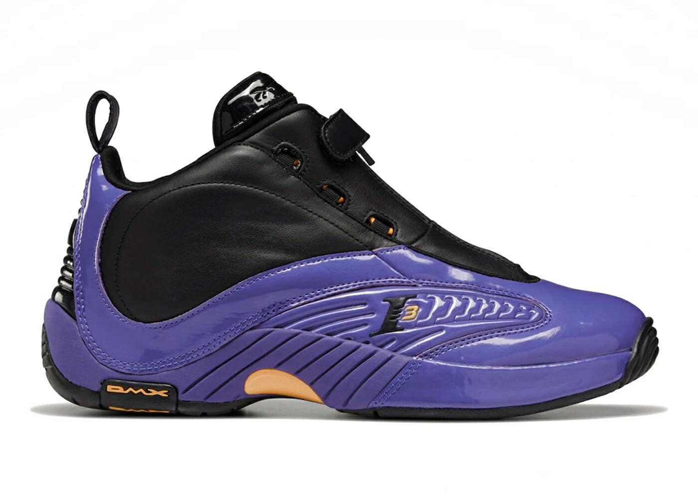 リーボック レイカーズ 黒色 ブラック 紫 パープル 黄色 イエロー スニーカー メンズ REEBOK ANSWER IV LAKERS / BLACK PURPLE YELLOW