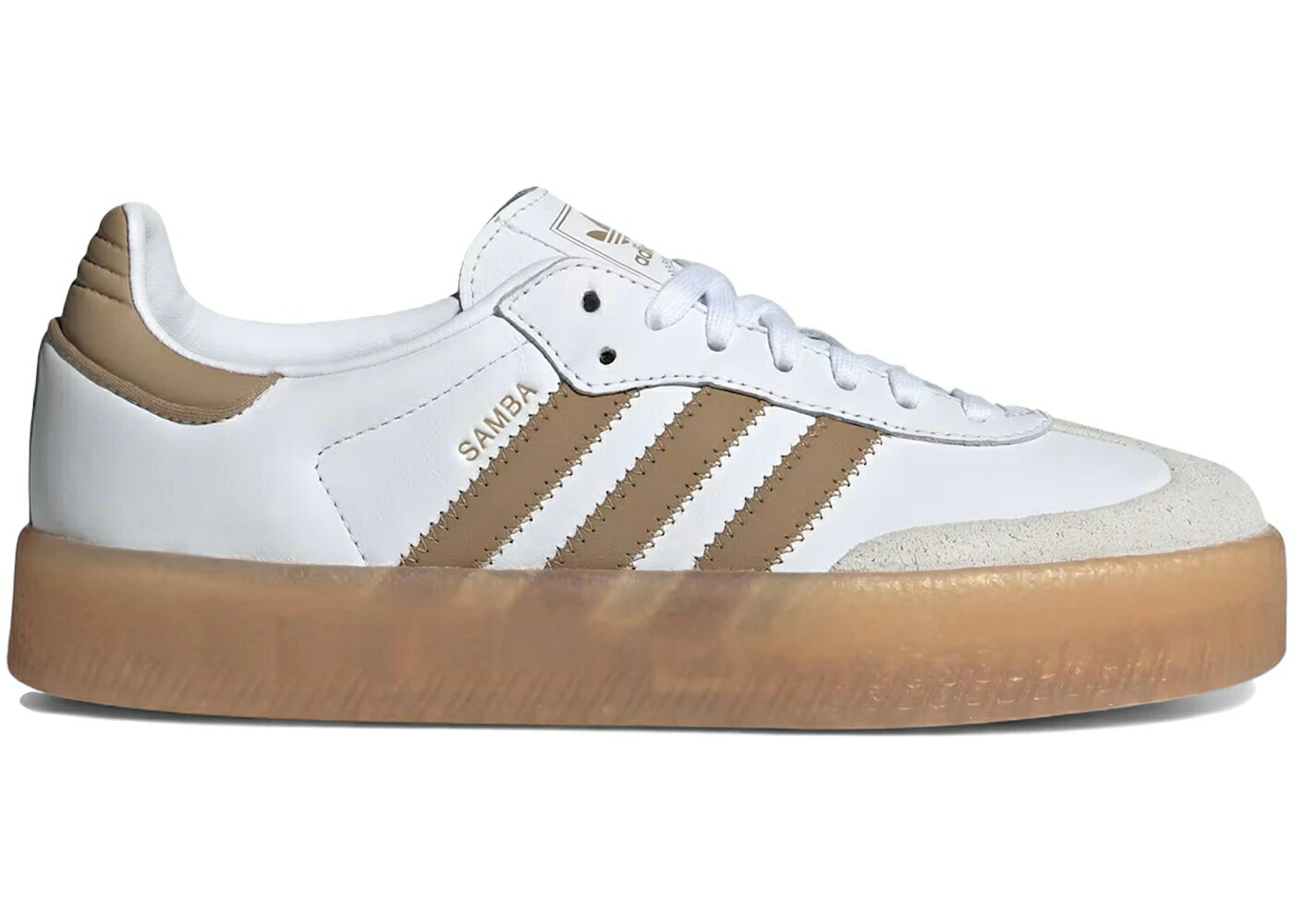アディダス 白色 ホワイト WOMEN スニーカー レディース ADIDAS SAMBAE WHITE OFF CARDBOARD (WOMEN) / CLOUD WHITE OFF WHITE CARDBOARD