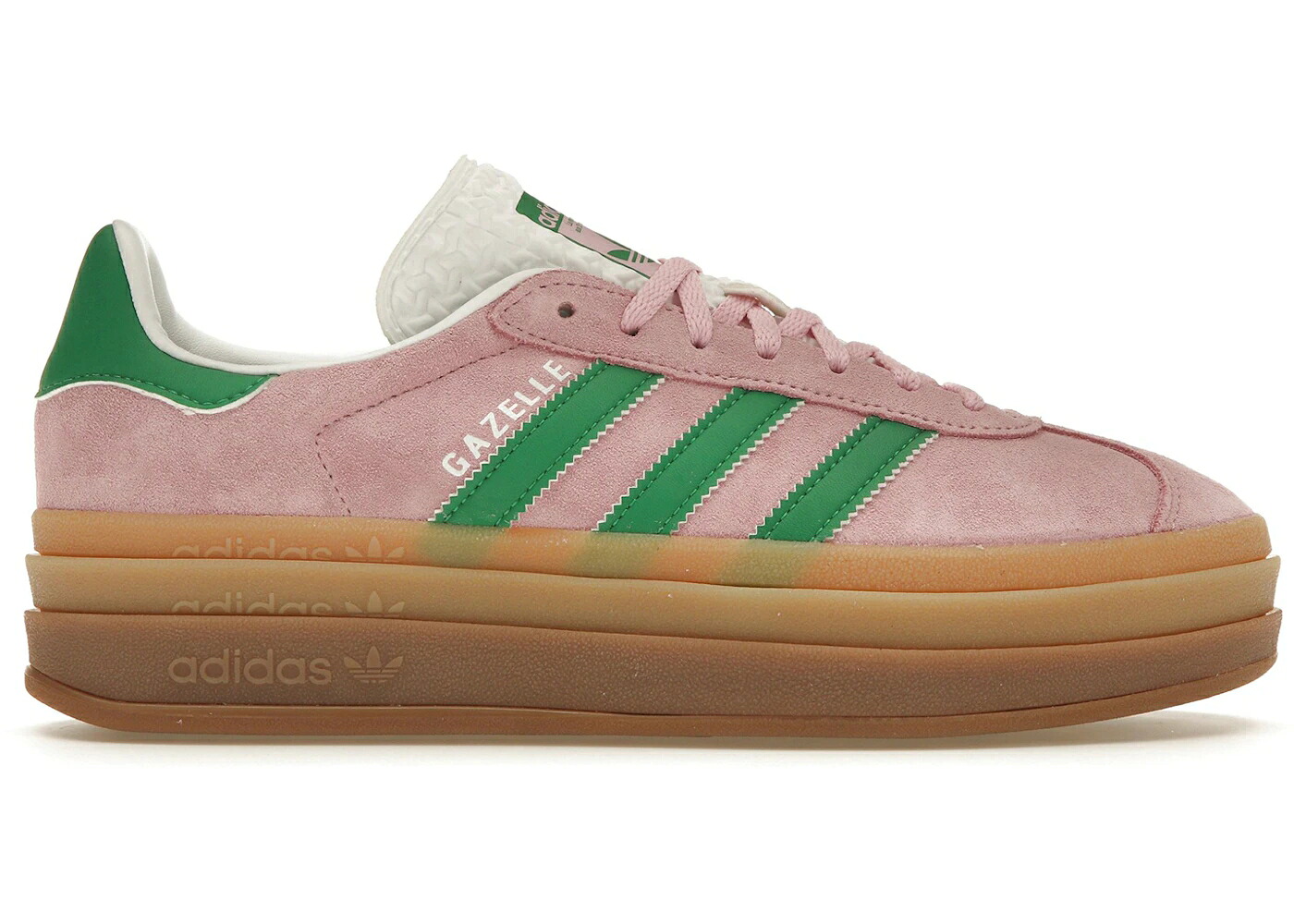 アディダス ガゼル サクラ色 緑 緑であること 白いこと 白いこと WOMEN\u0027S スニーカー レディース ADIDAS GAZELLE BOLD TRUE PINK (WOMEN\u0027S) / TRUE PINK GREEN CLOUD WHITE